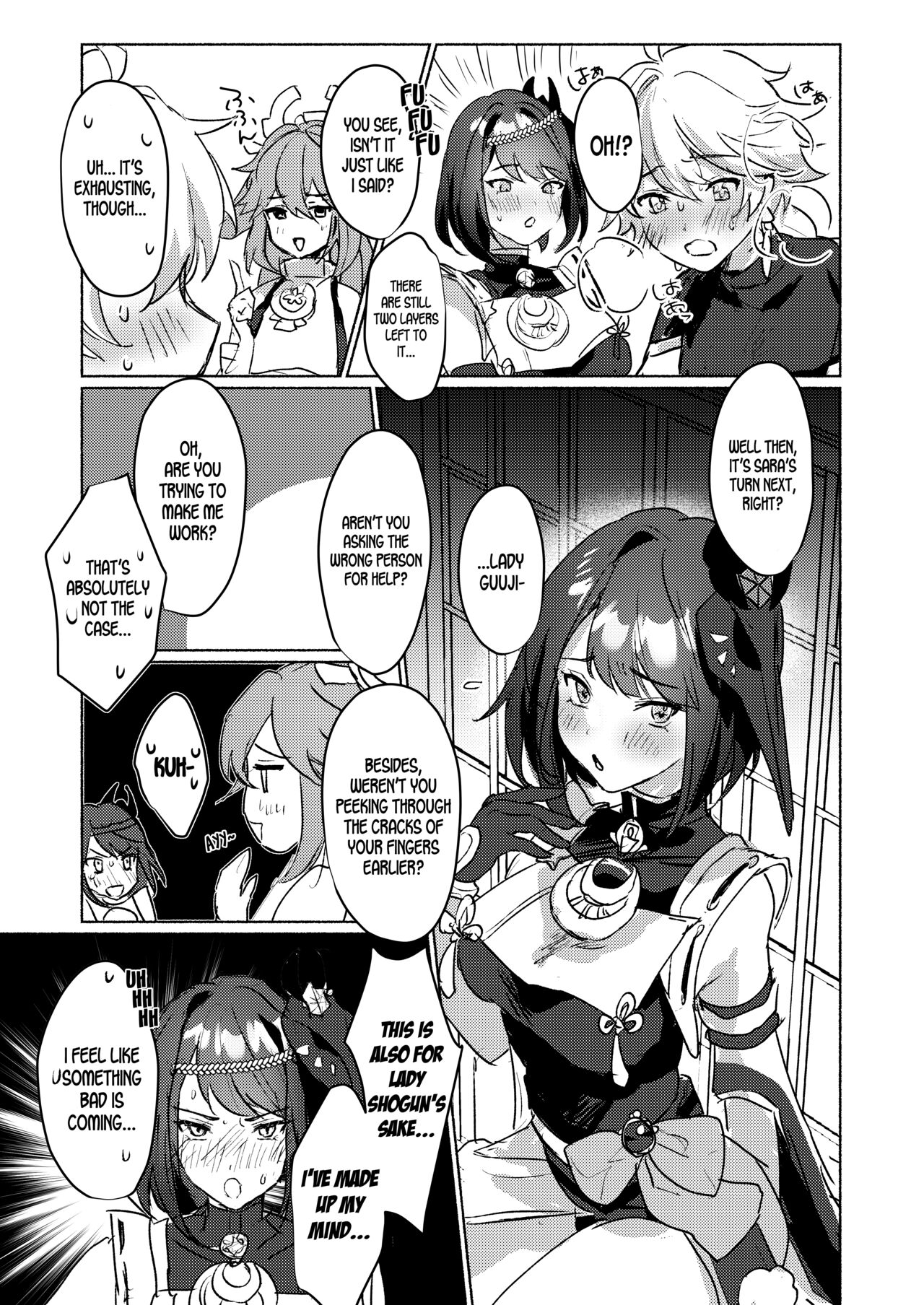 Triumvirates and the F**k or Die Domain (Genshin Impact) [Homina Mia] - Chapter 1 — Page 9