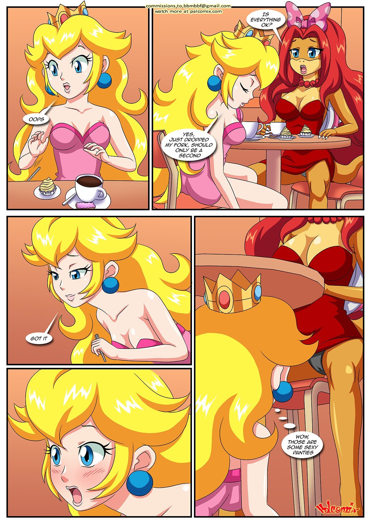 Peach X Wendy (Mario) [Palcomix] - Chapter 2 — Page 6