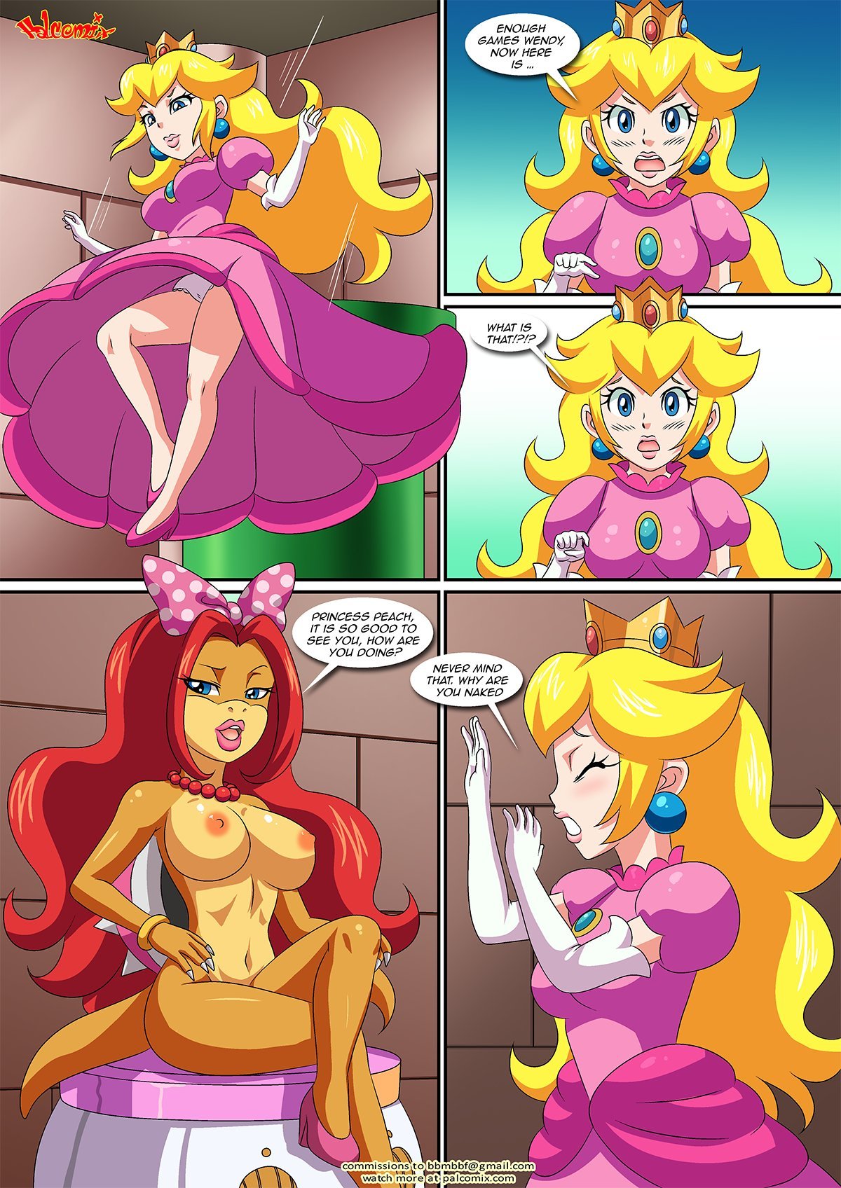 Peach X Wendy (Mario) [Palcomix] - Chapter 1 — Page 4