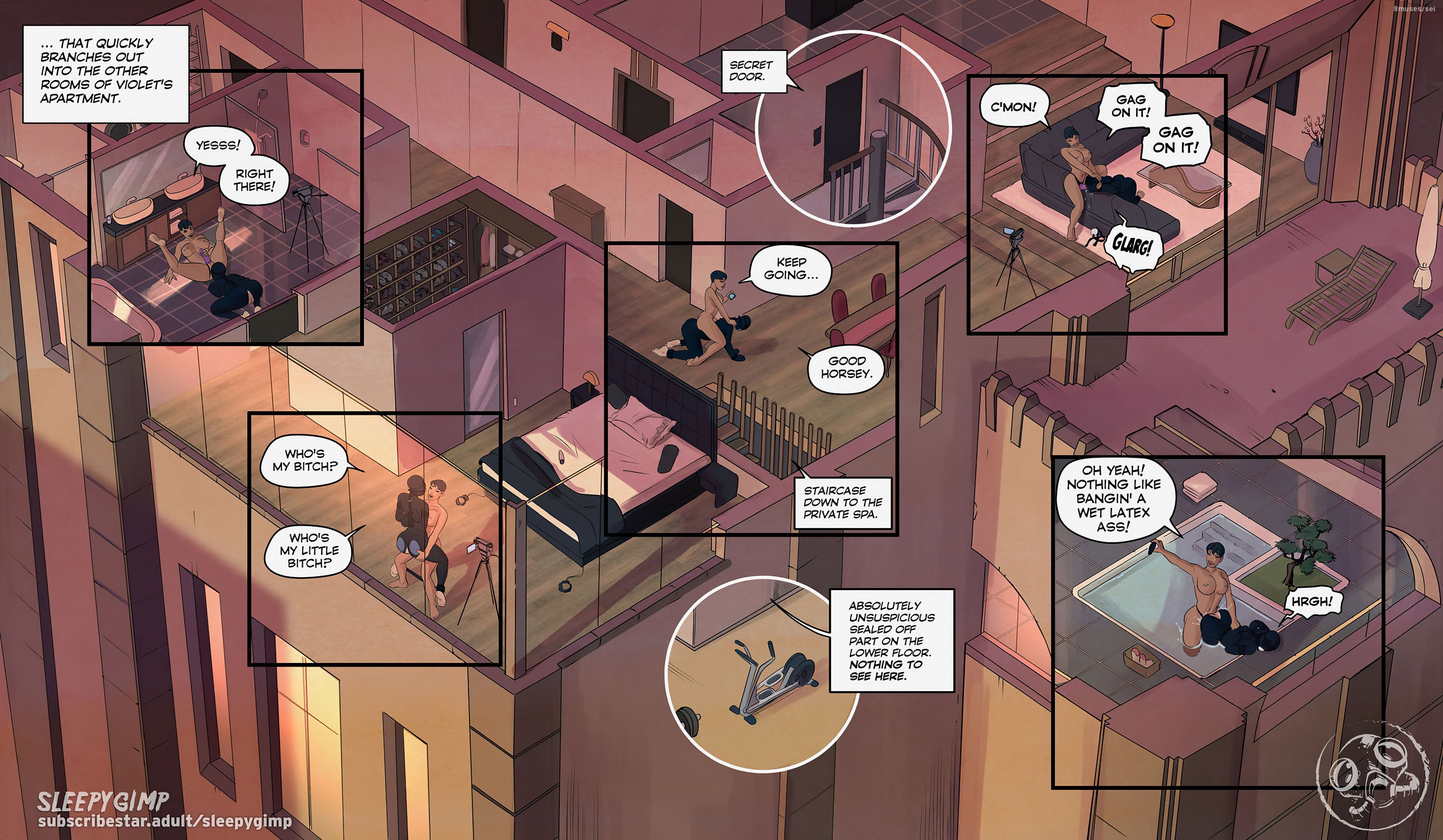 Meanwhile in Violet’s Dungeon [Sleepy Gimp] - Chapter 1 — Page 21
