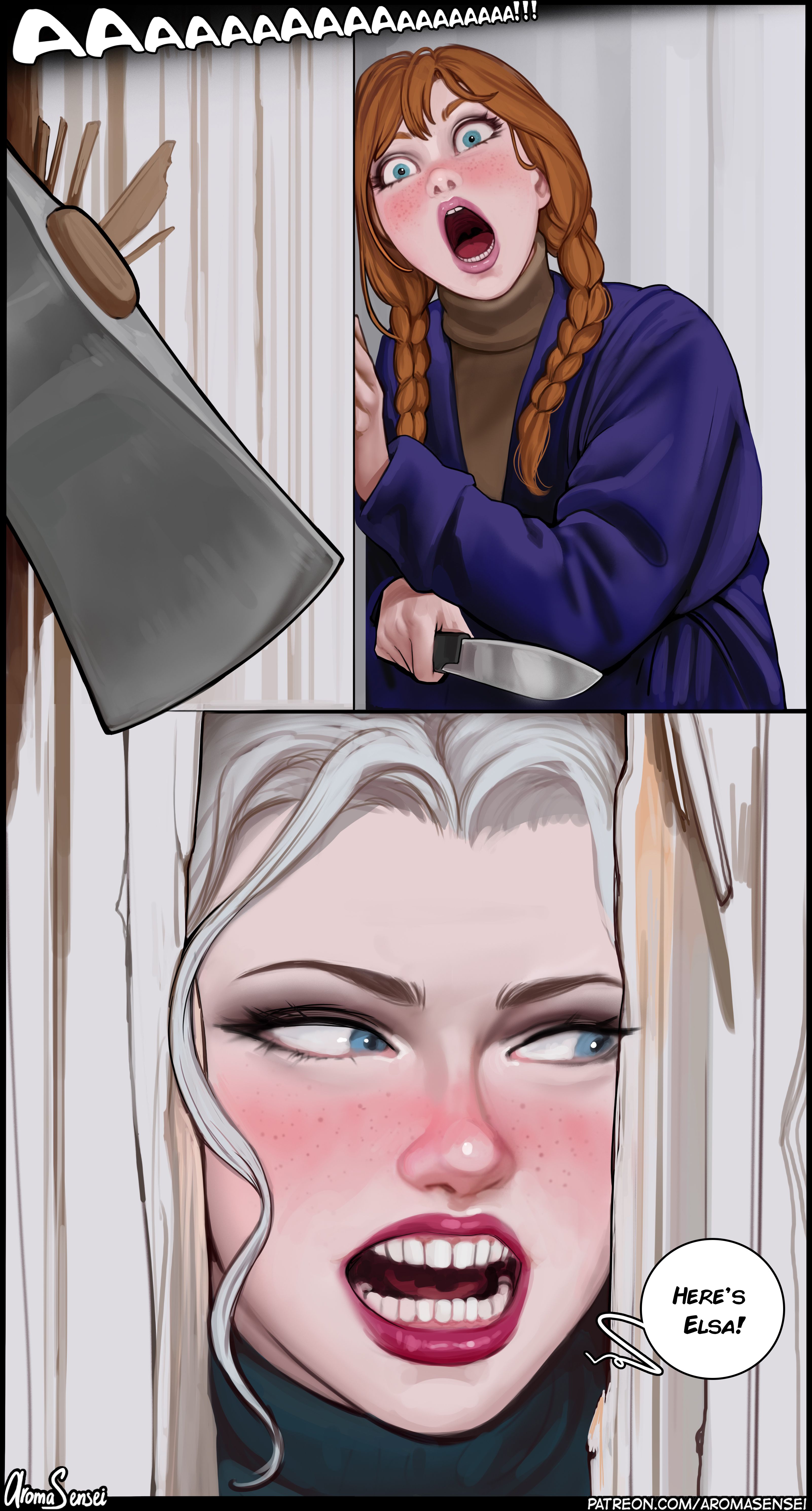 Shining of Elsa (Frozen) [Aroma Sensei] - Chapter 1.3 — Page 56