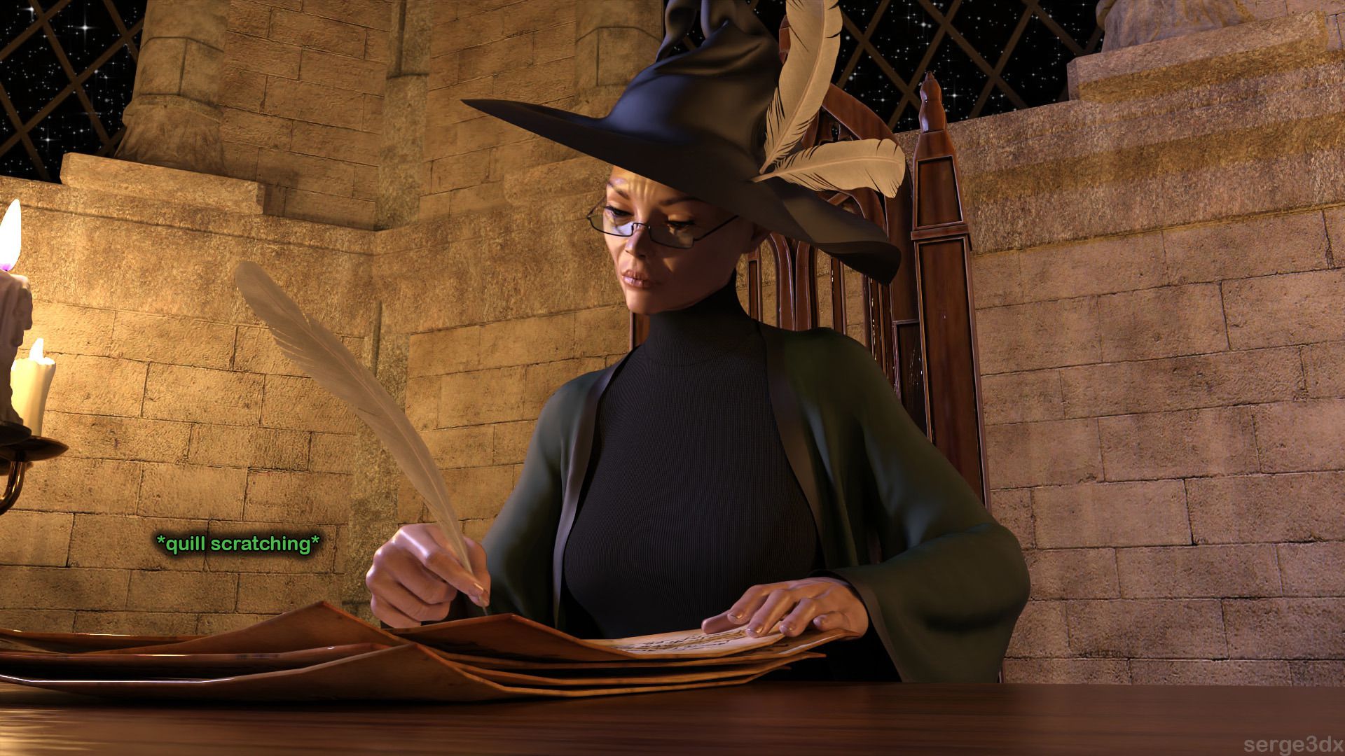 Hermione Granger and the Professor’s Wand (Harry Potter) [Serge3DX] - Chapter 1 — Page 4