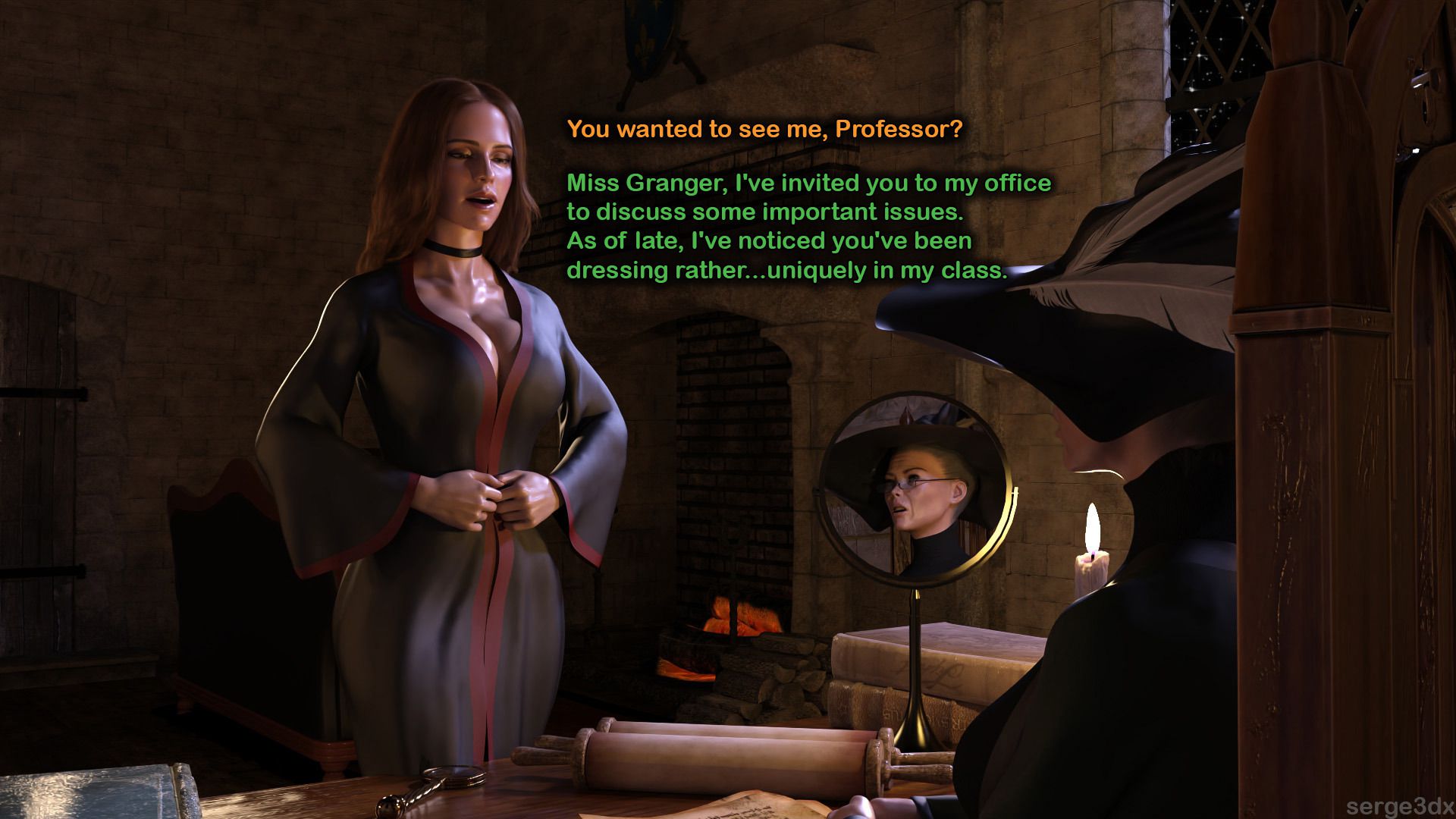 Hermione Granger and the Professor’s Wand (Harry Potter) [Serge3DX] - Chapter 1 — Page 7