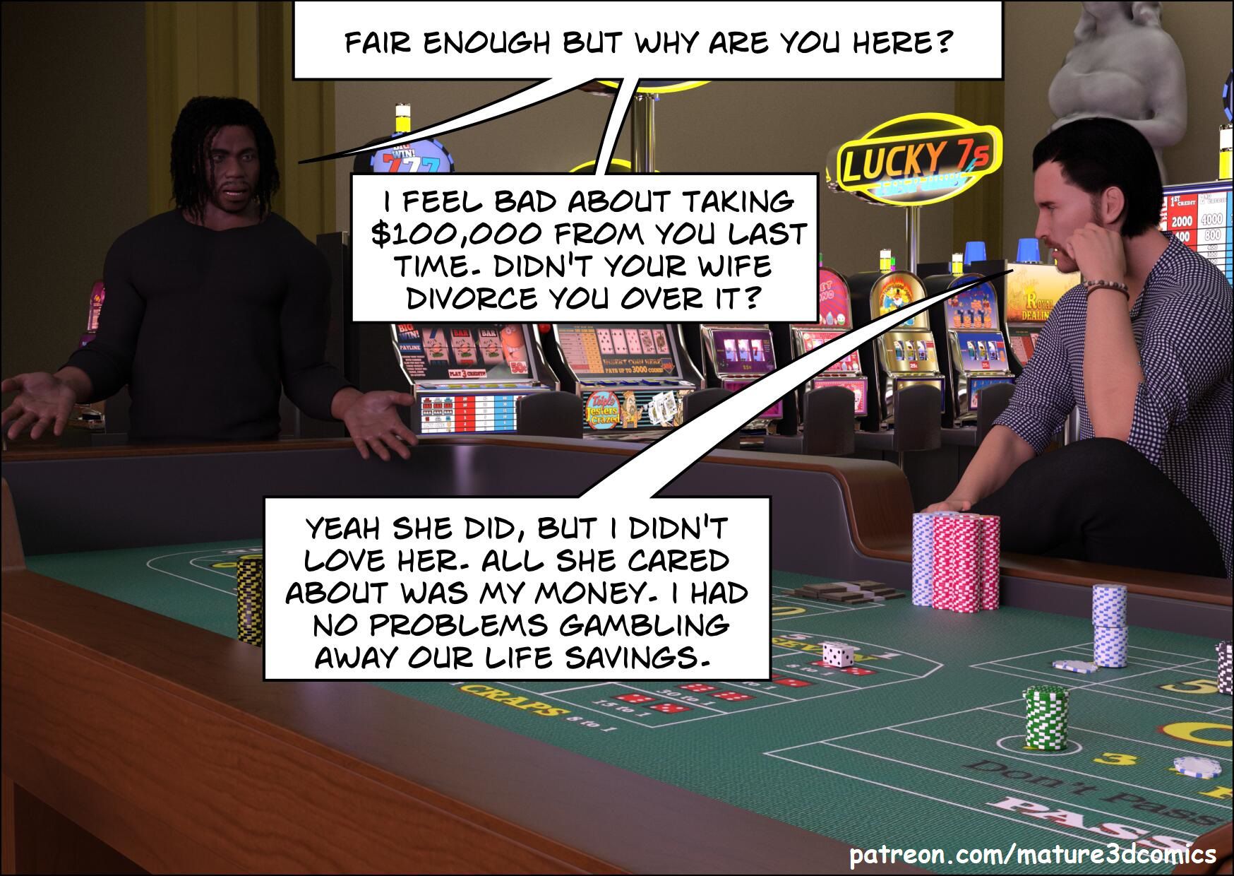 The Gamble [Mature3DComics] - Chapter 1 — Page 12