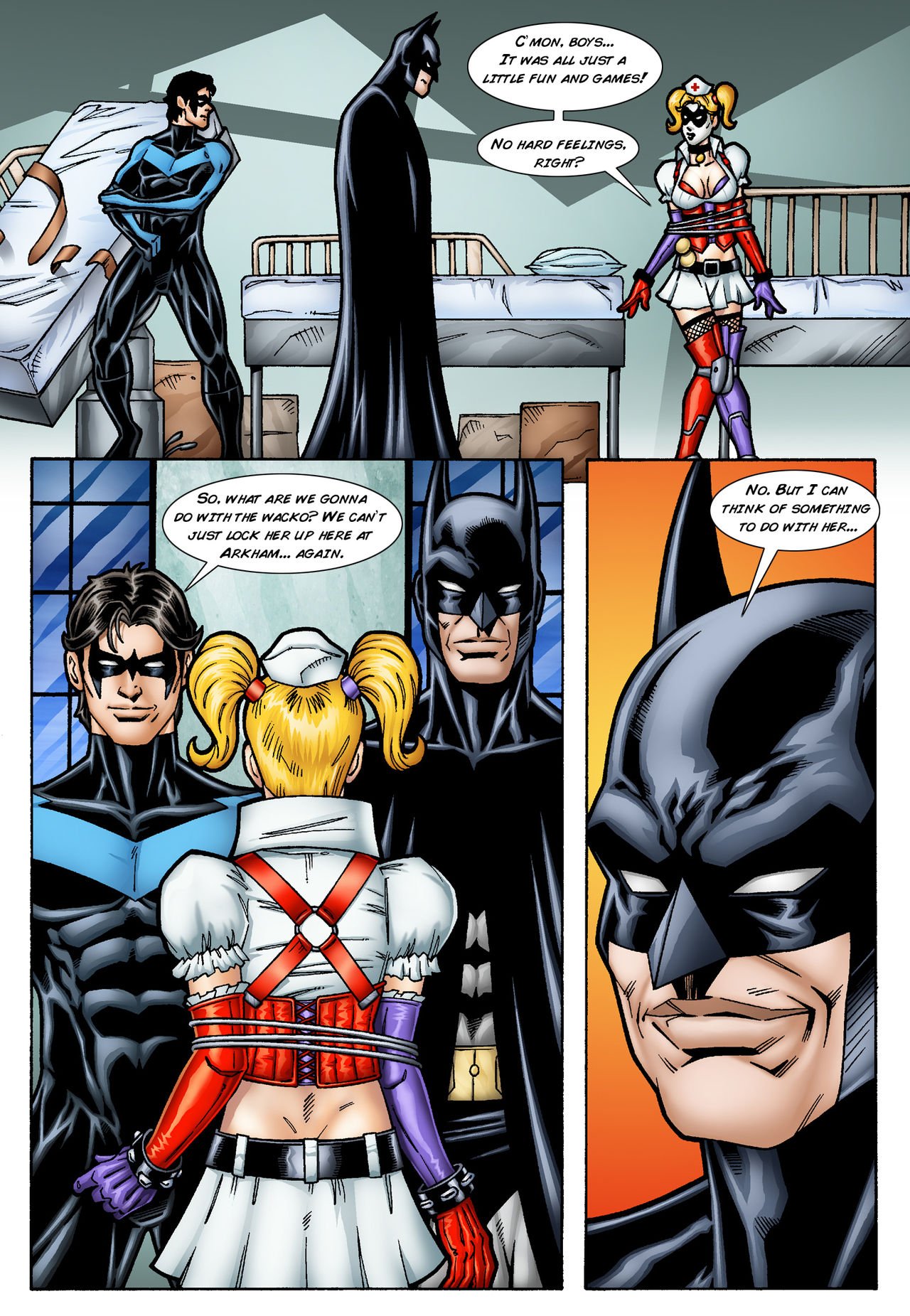 Batman and Nightwing discipline Harley Quinn (Batman) [Leandro Comics] - Chapter 1 — Page 4