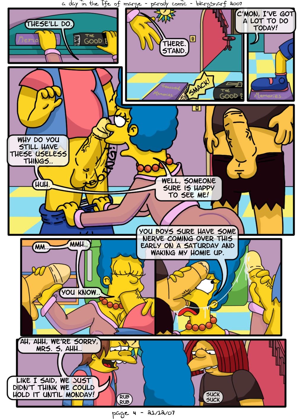 A Day in the Life of Marge (The Simpsons) [Blargsnarf] - Chapter 1 — Page 5