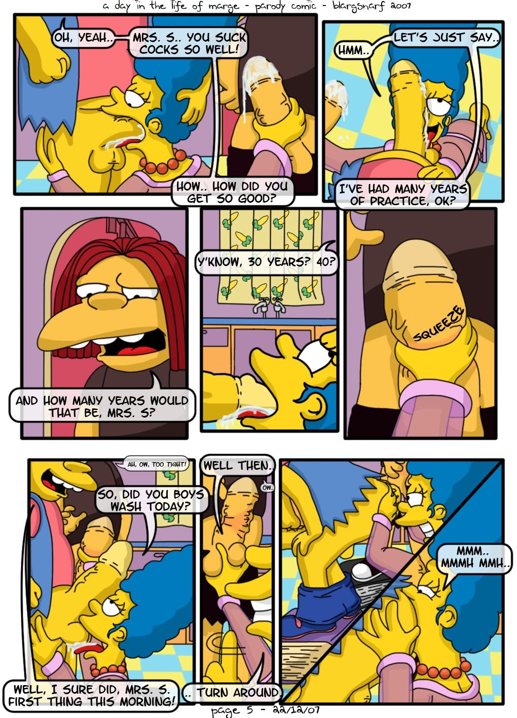 A Day in the Life of Marge (The Simpsons) [Blargsnarf] - Chapter 1 — Page 6
