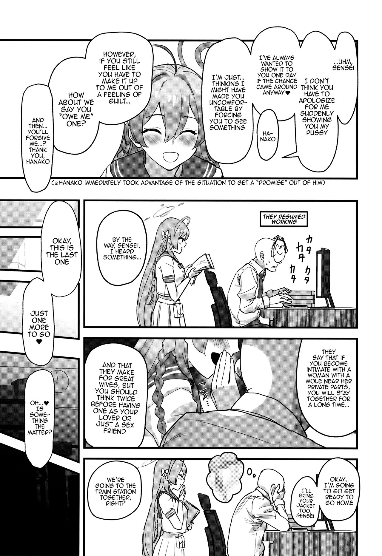 Lust is Next to Selflessness (Blue Archive) [Yoridori Midori] - Chapter 1 — Page 9
