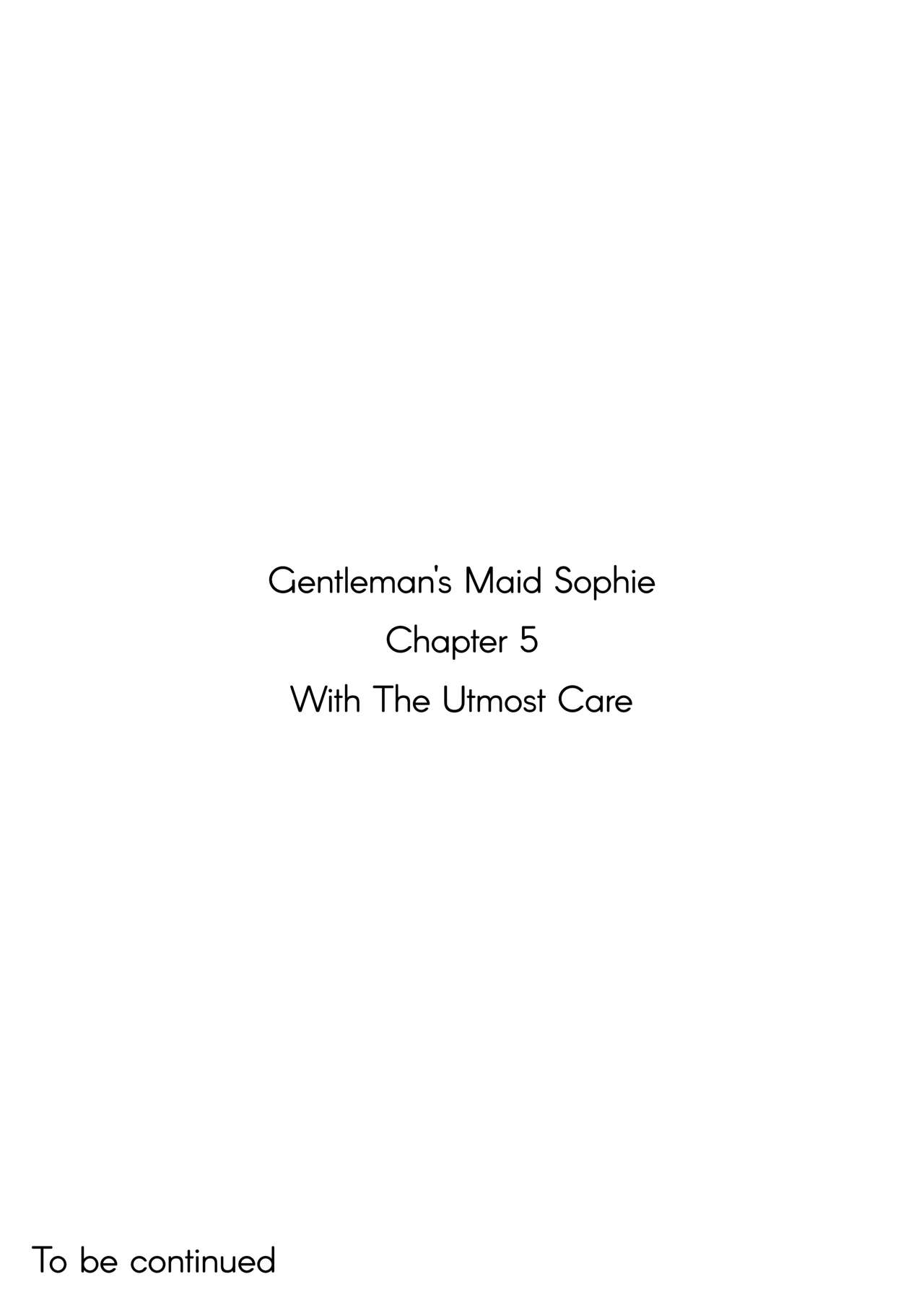 Gentleman’s Maid Sophie [Tsumetoro] - Chapter 5 — Page 54