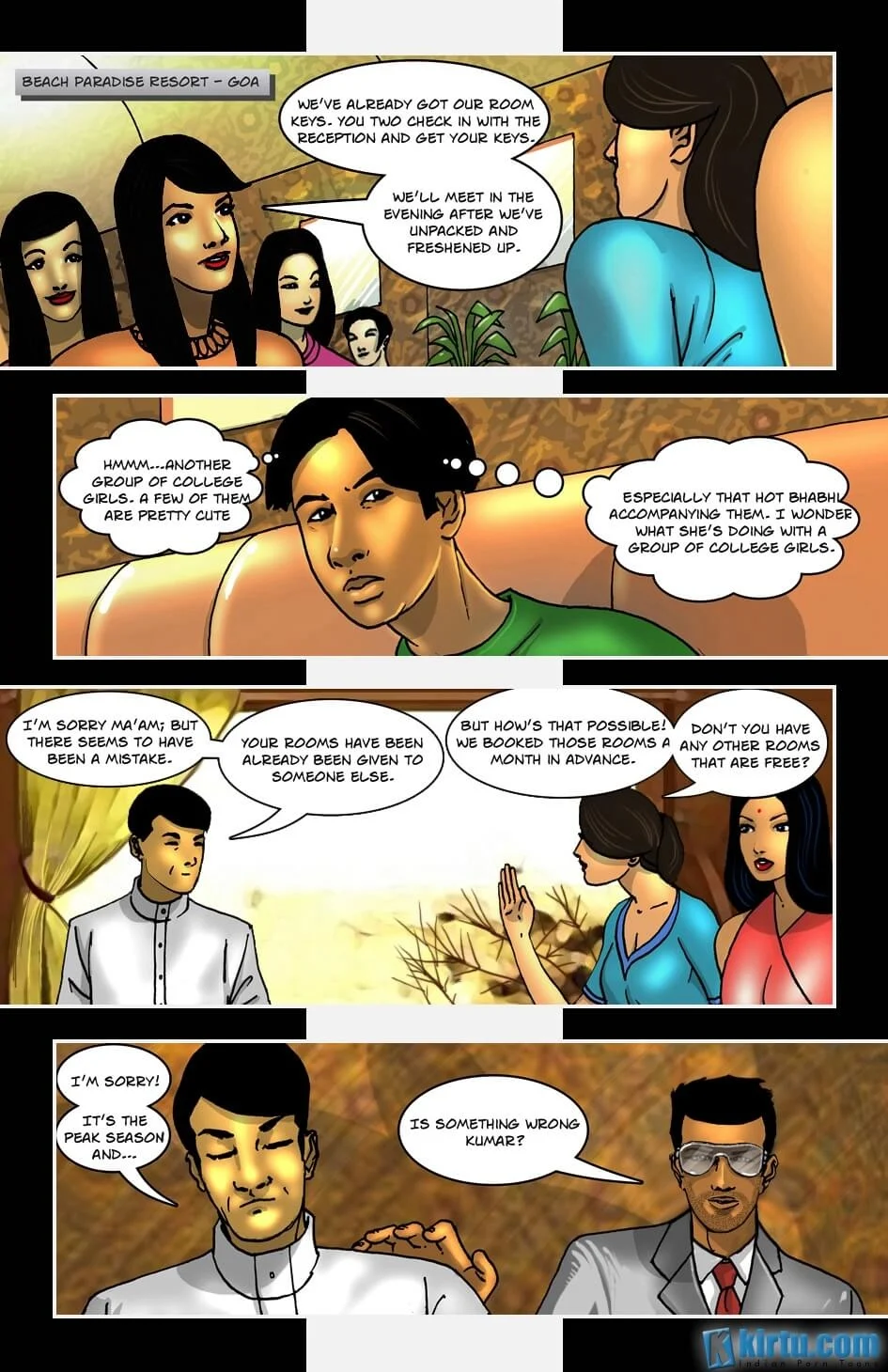 Savita Bhabhi In Goa [Kirtu] - Chapter 1 — Page 4