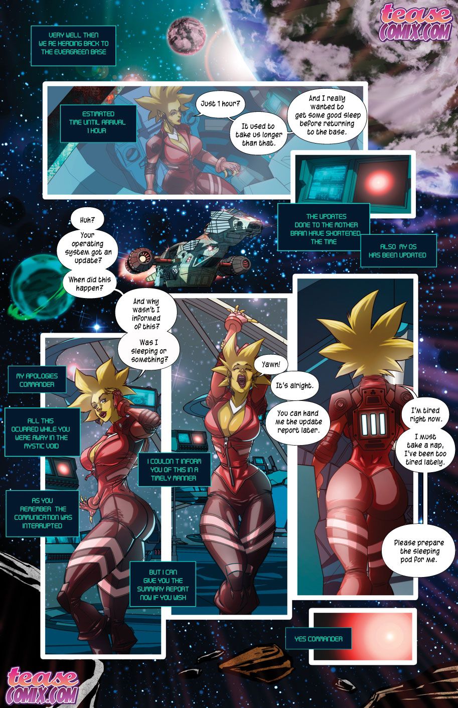 Space Slut (Various) [Tease Comix] - Chapter 1 — Page 4