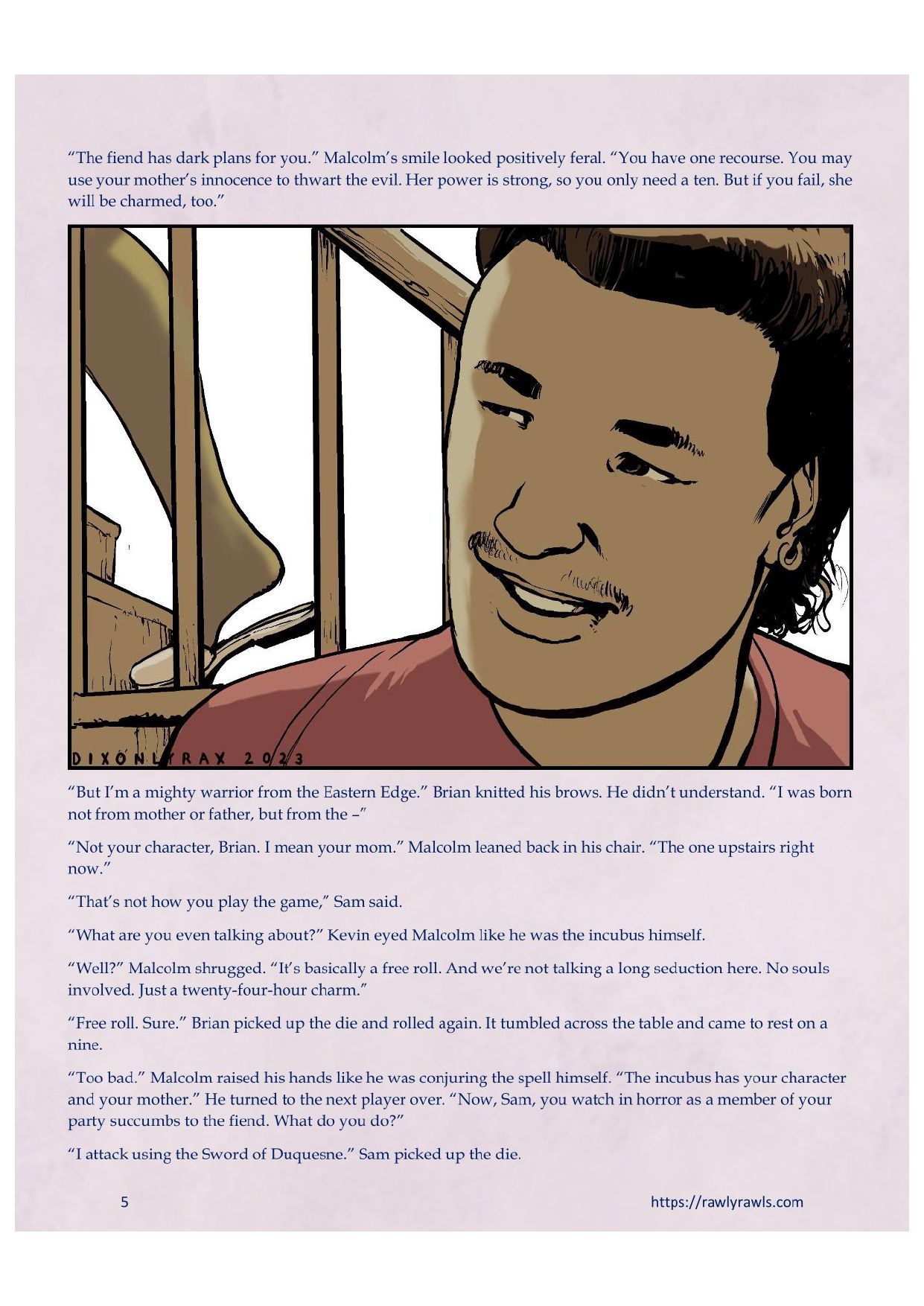 Roll Ten For A Save [DixonLyrax , RawlyRawls] - Chapter 1 — Page 5