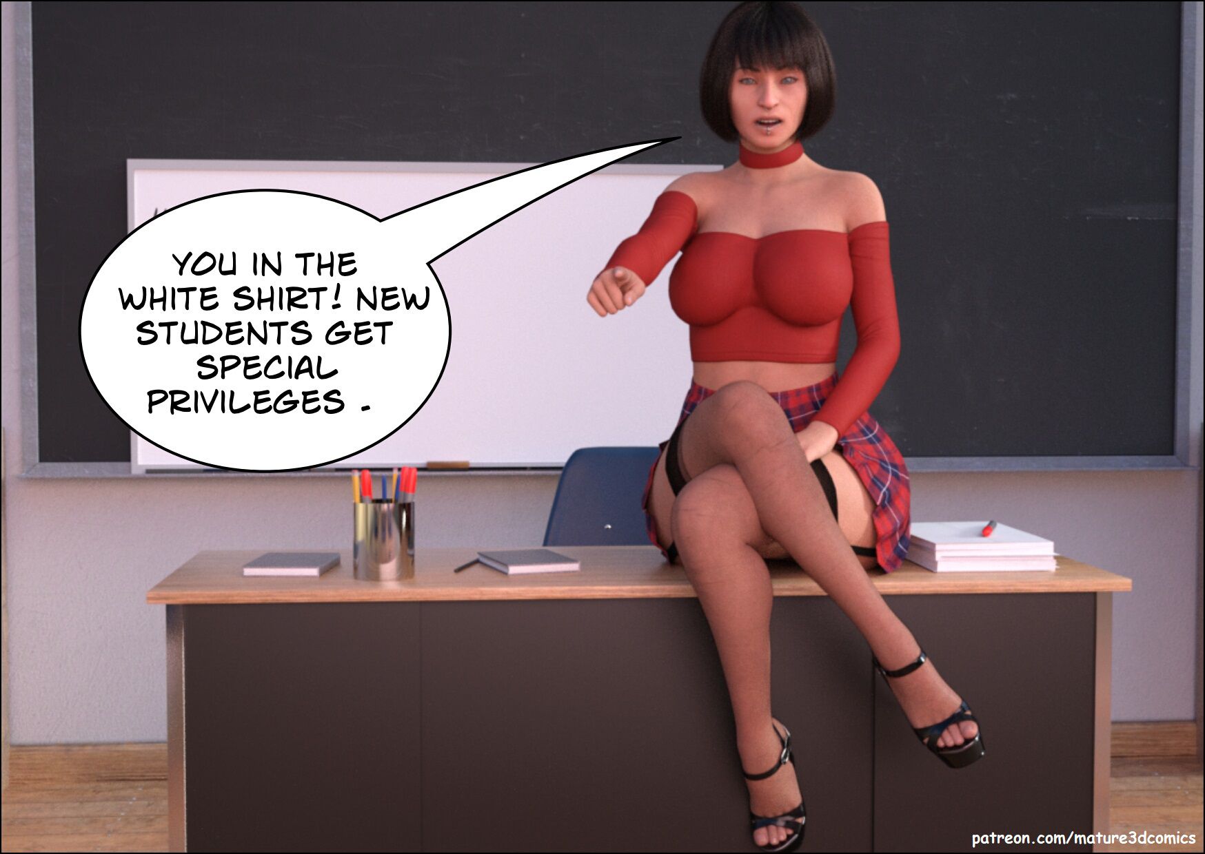 Sexy Teacher [Mature3DComics] - Chapter 1 — Page 28