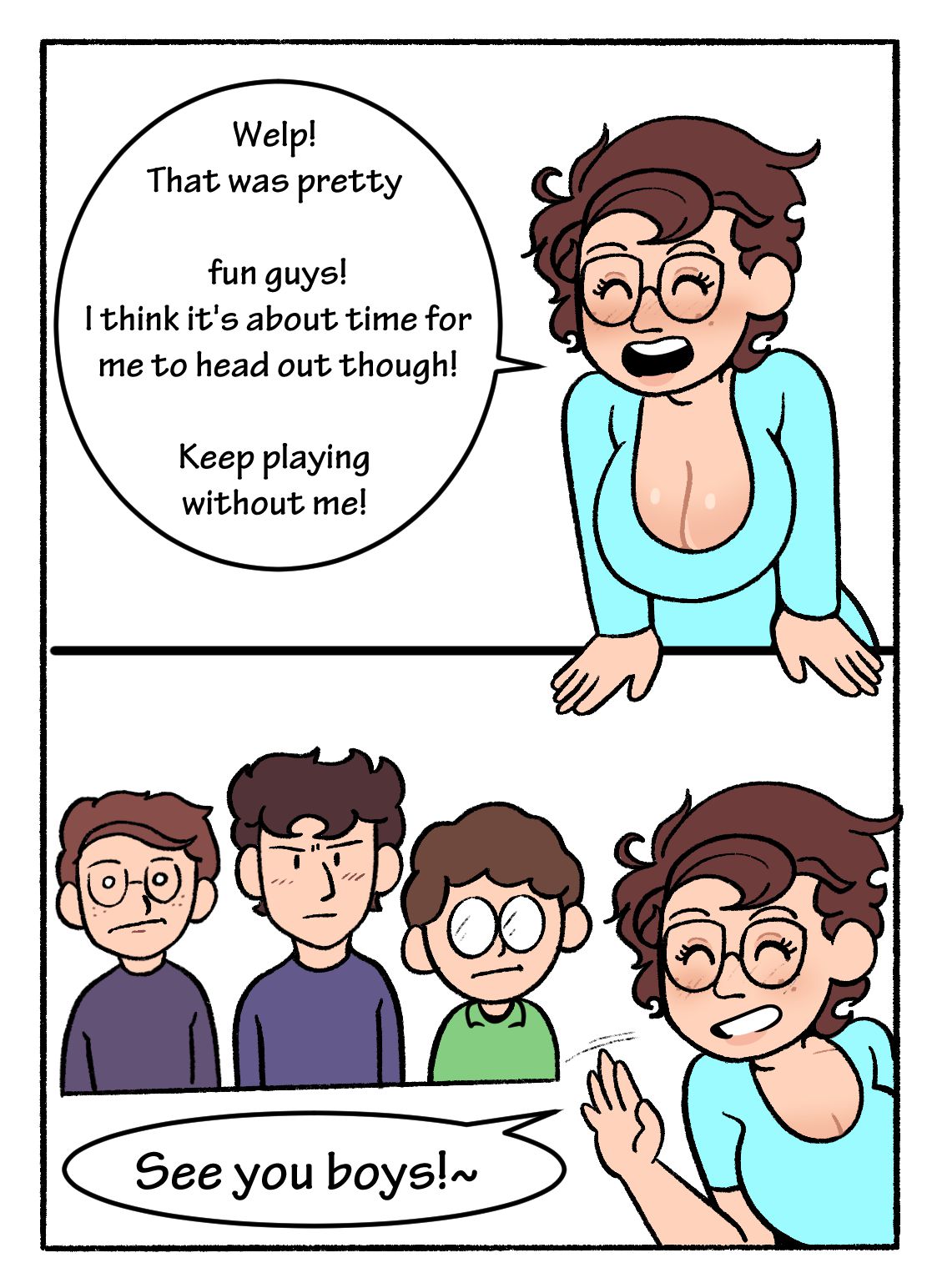 Mom! Don’t Interrupt Our DnD Campaign! [DeadEndDraws] - Chapter 1 — Page 35