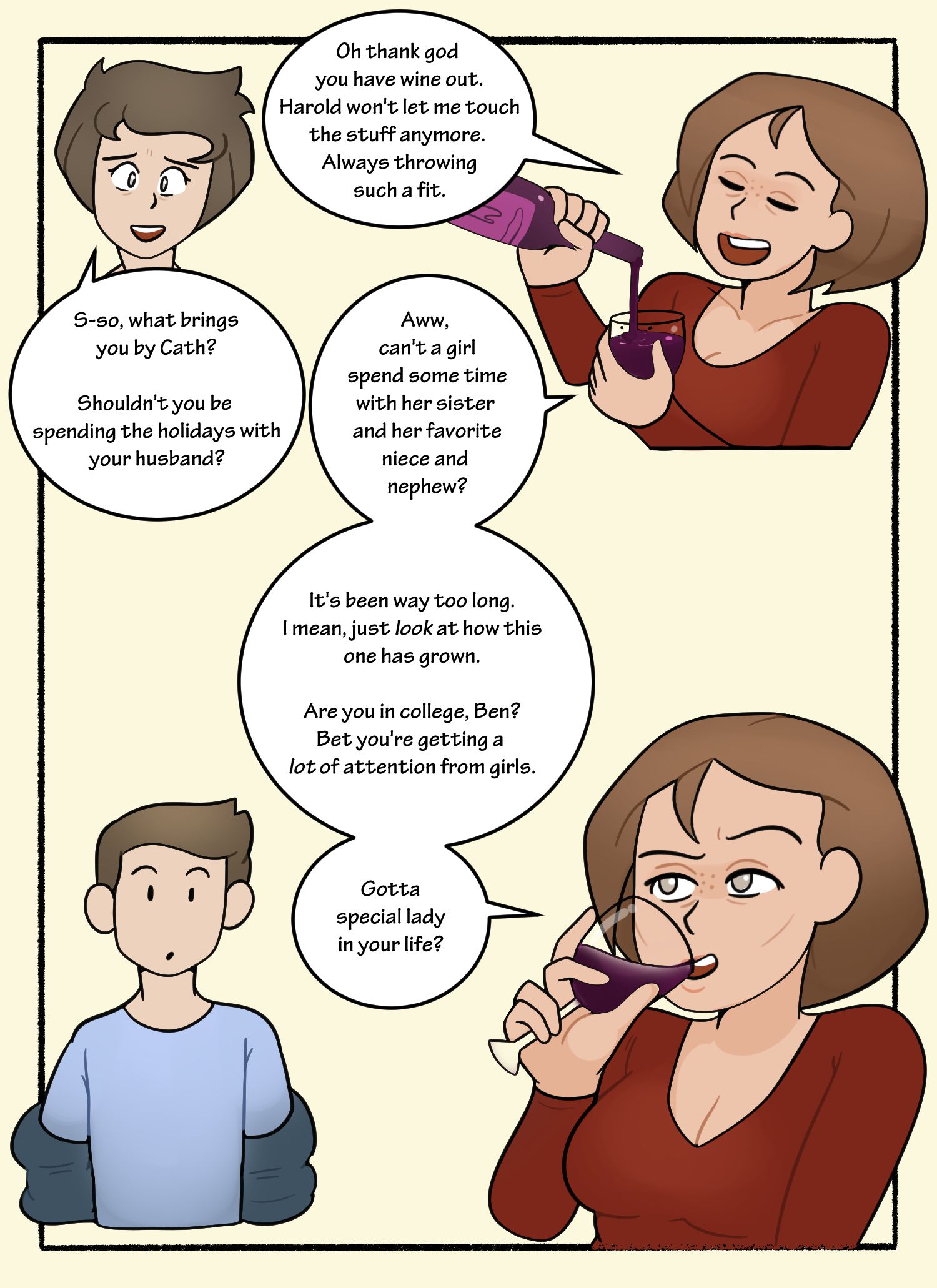 Cathie’s Surprise Visit [DeadEndDraws] - Chapter 1 — Page 8