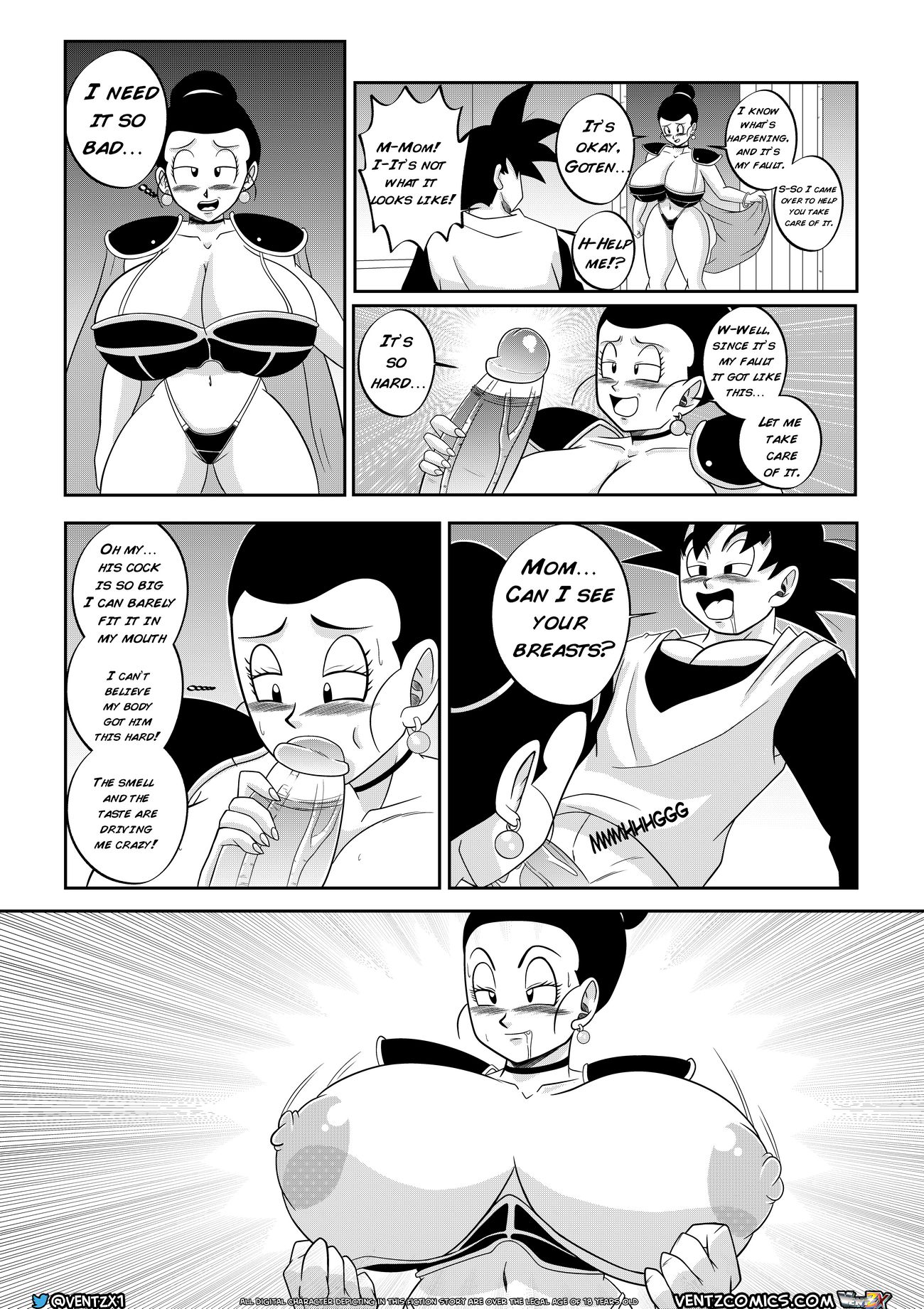 Super Dragon Ball: Eros – Chichi’s Special Training (Dragon Ball Z) [Ventz Comics] - Chapter 1 — Page 9