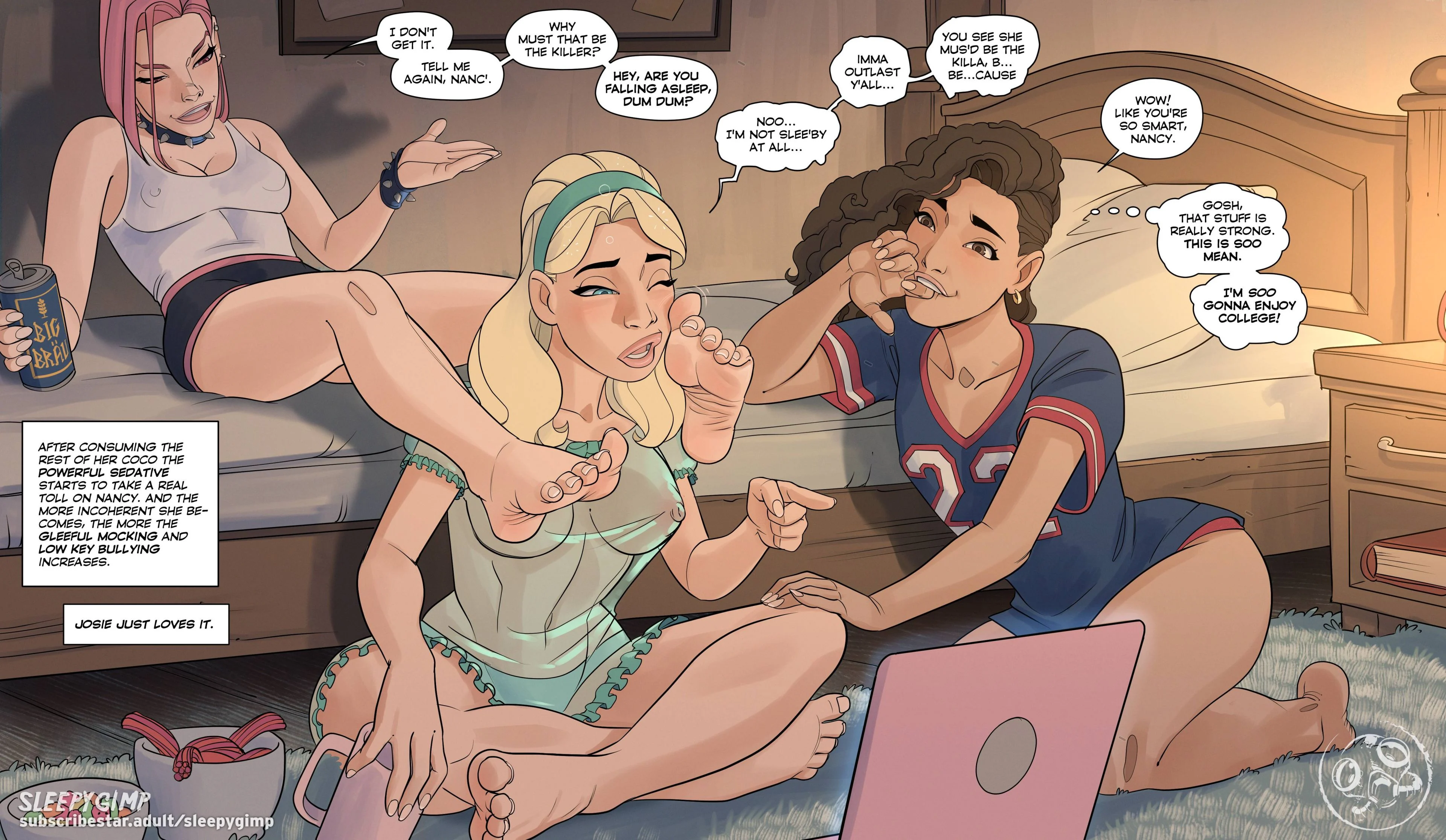 Nancy Templeton – Slumber Party Mystery [Sleepy Gimp] - Chapter 1 — Page 9