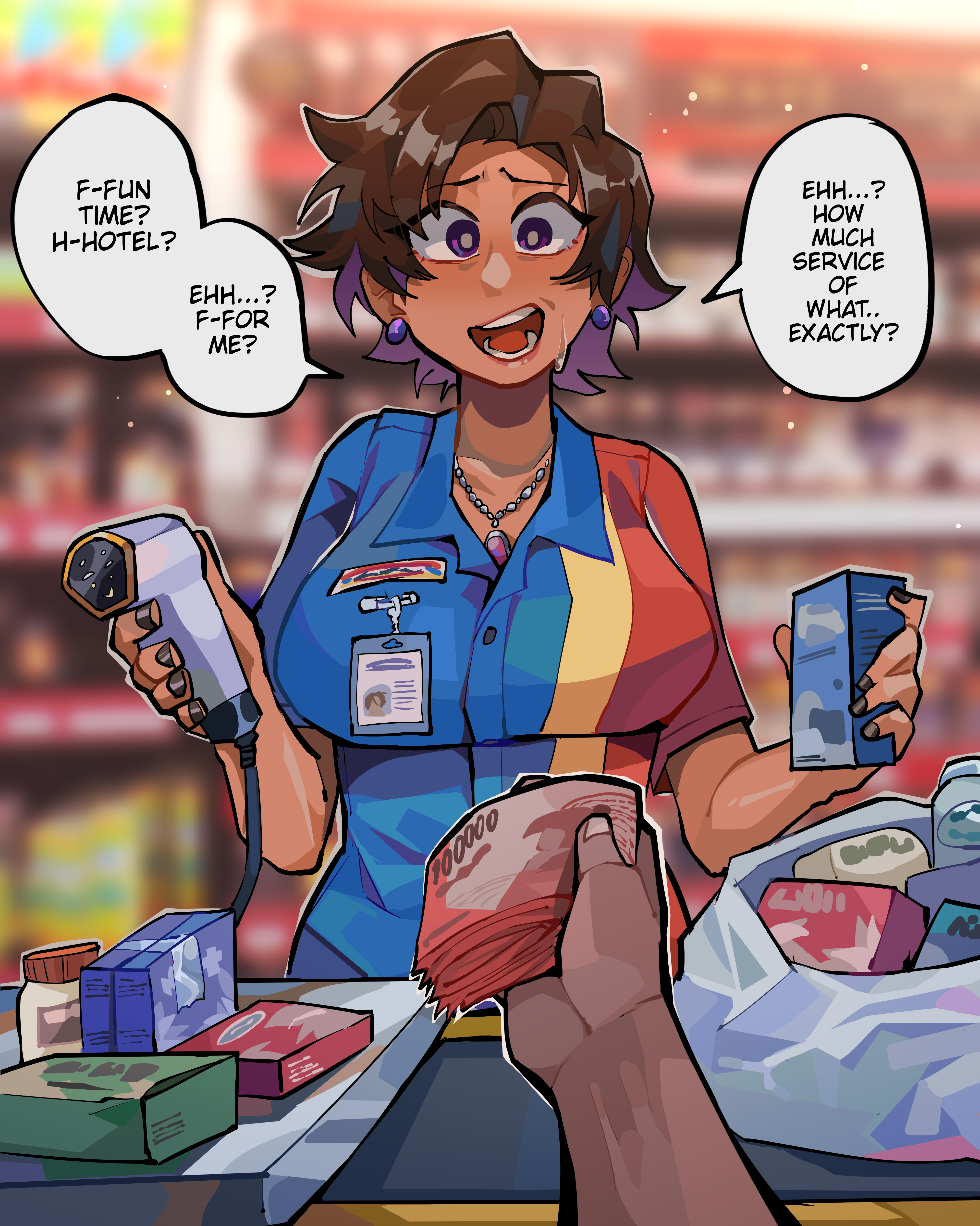 Neighborhood MILFs: Gene & Chiyoi (Joy) ft. Karen & Vivien (OC) [Differland] - Chapter 1 — Page 4