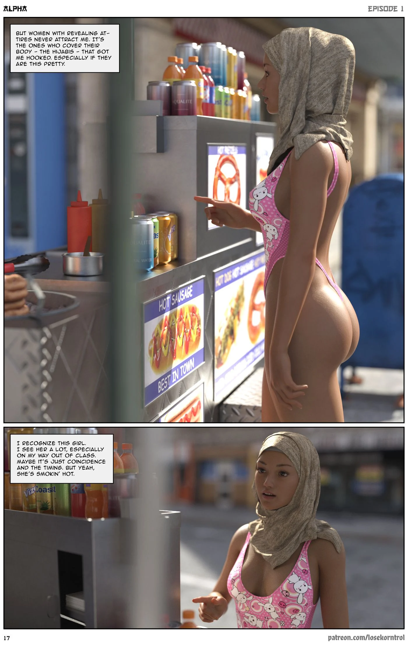 Alpha [LoseKorntrol , Hijab 3DX] - Chapter 1 — Page 17