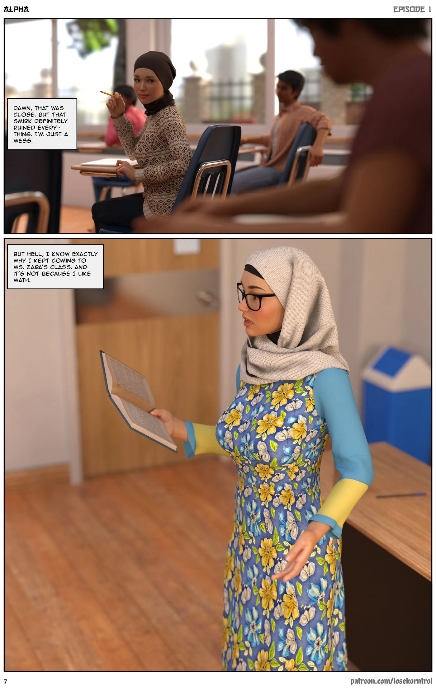 Alpha [LoseKorntrol , Hijab 3DX] - Chapter 1 — Page 7