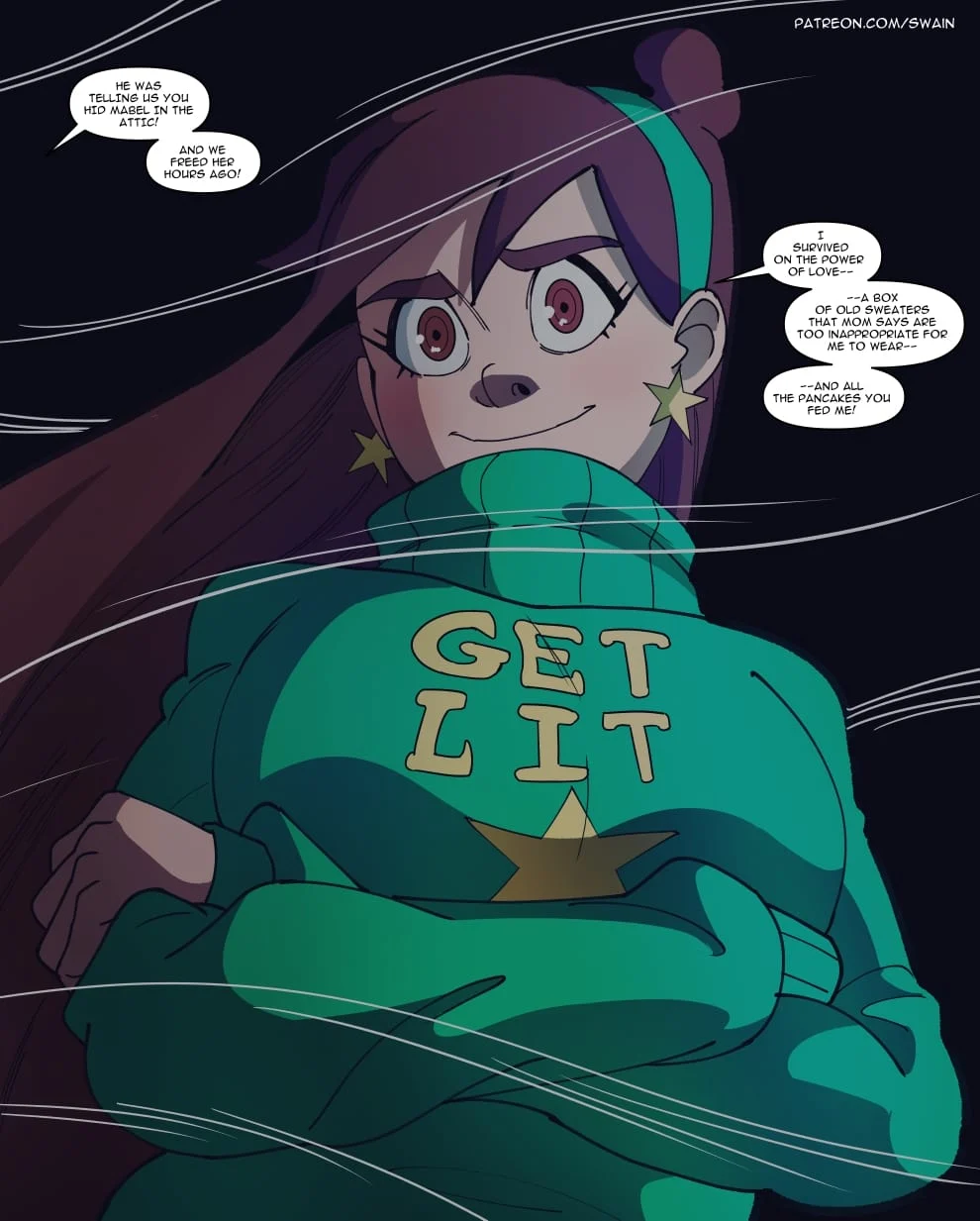 Wendy’s Visit (Gravity Falls) [Swain Art] - Chapter 1 — Page 24