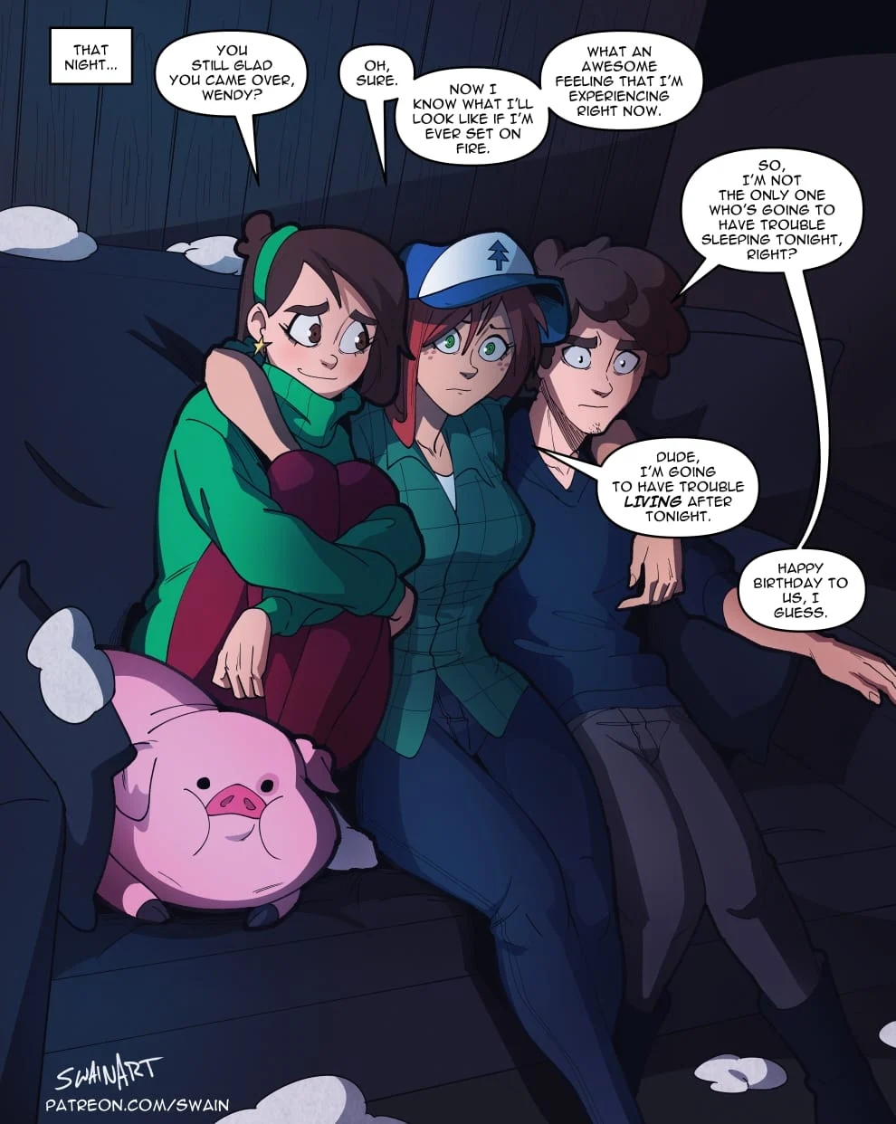 Wendy’s Visit (Gravity Falls) [Swain Art] - Chapter 1 — Page 28