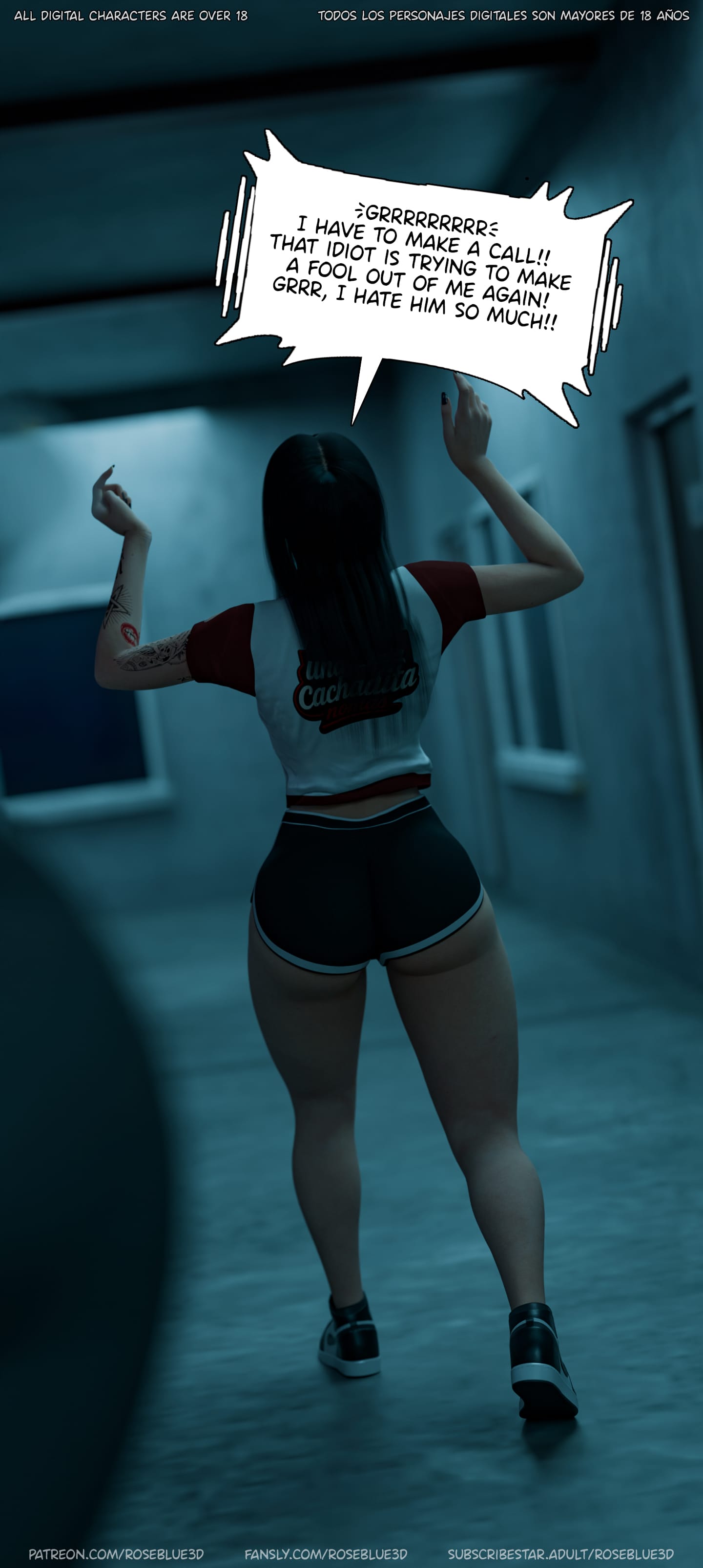 My Neighbor’s Widow [Rose Blue 3D] - Chapter 54 — Page 117