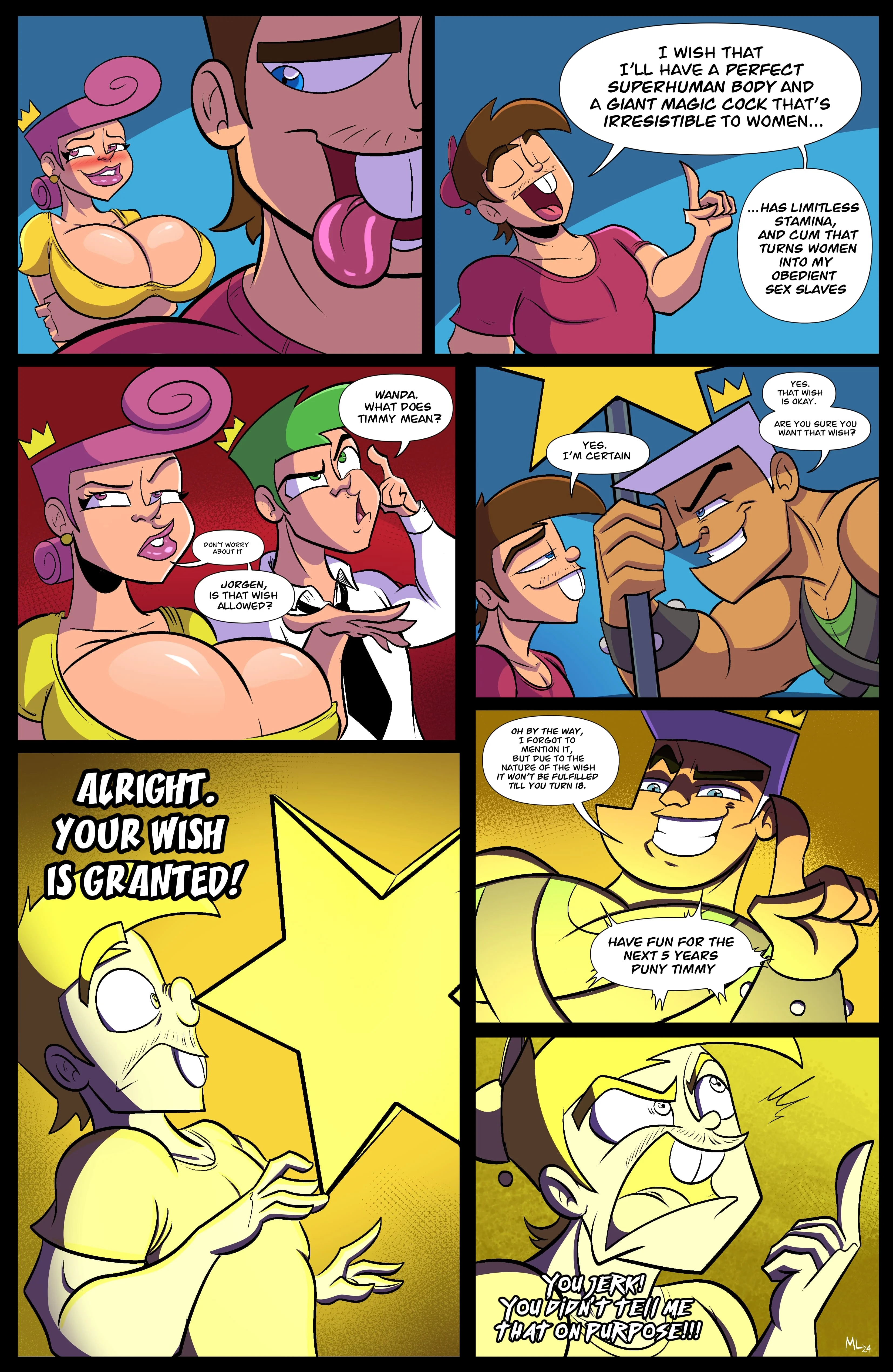 Timmy's Final Wish (The Fairly Oddparents) [Ameizing Lewds , Arzog Art] - Chapter 1 — Page 19