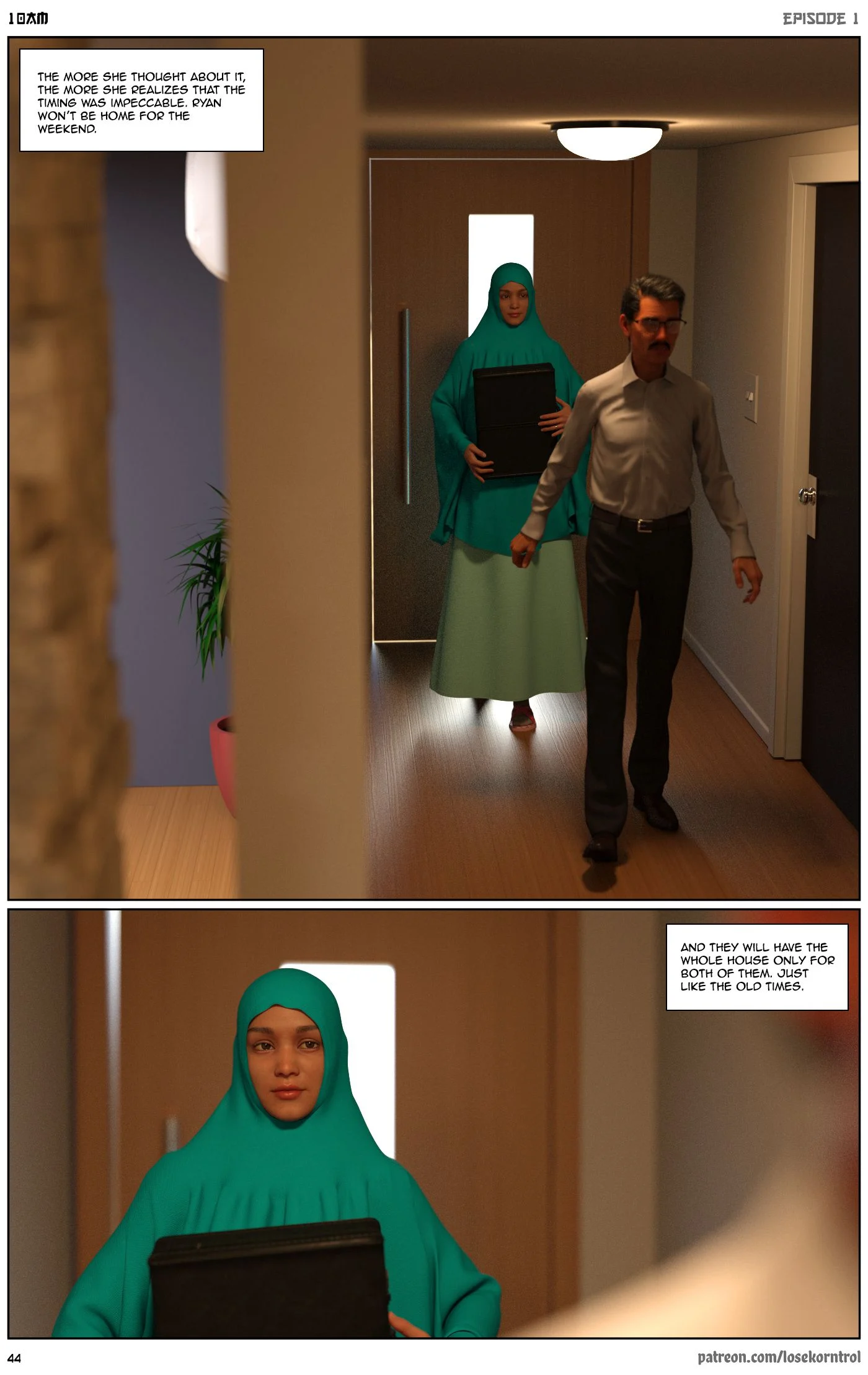 10 AM [LoseKorntrol, Hijab 3DX] - Chapter 1 — Page 45