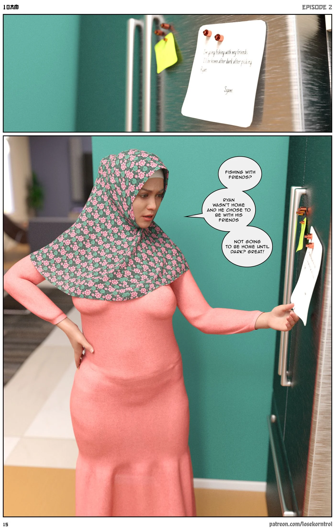 10 AM [LoseKorntrol, Hijab 3DX] - Chapter 2 — Page 15