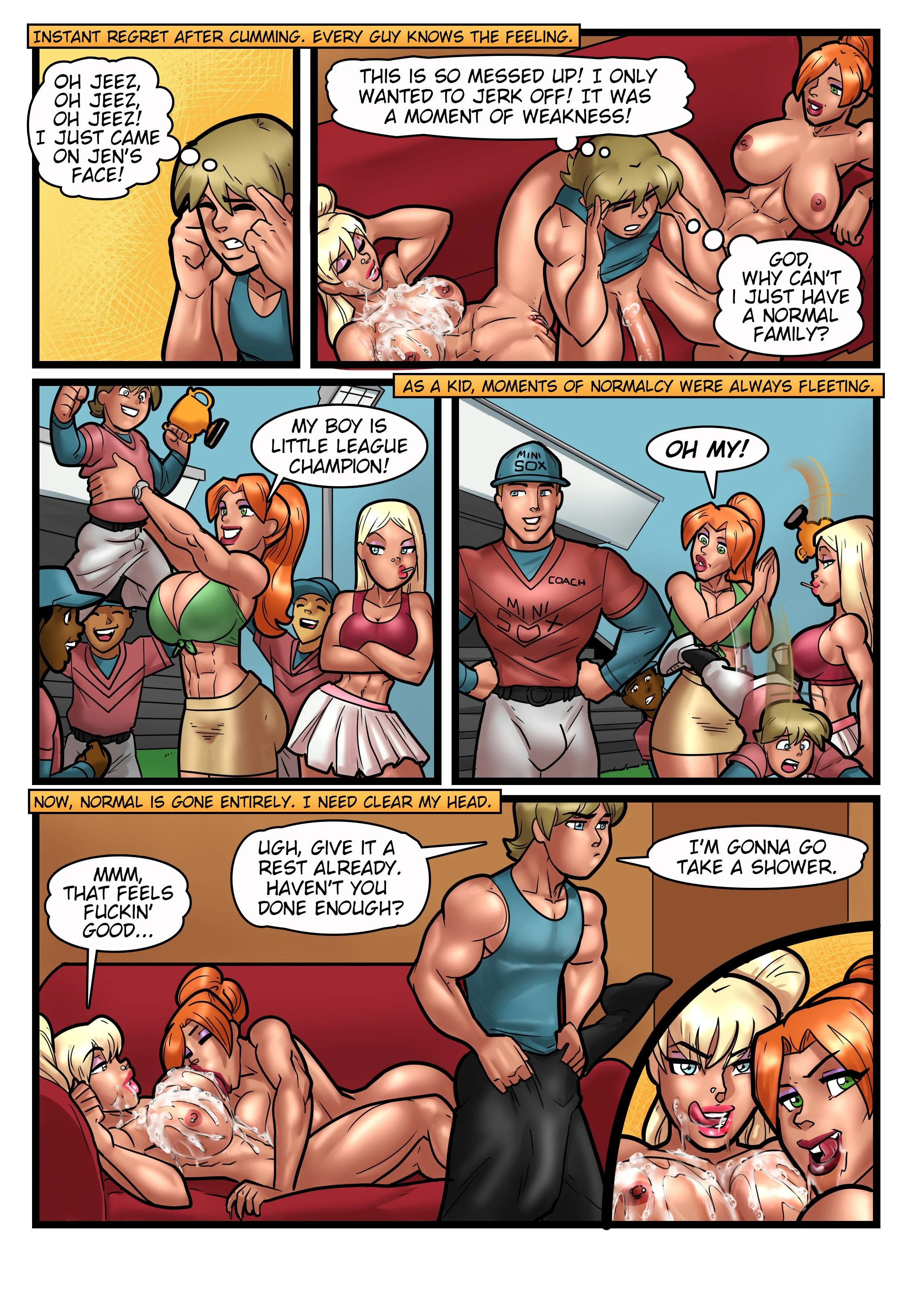 My Mom And Sister Are Size Queen Sluts [Rabies T Lagomorph] - Chapter 1 — Page 13