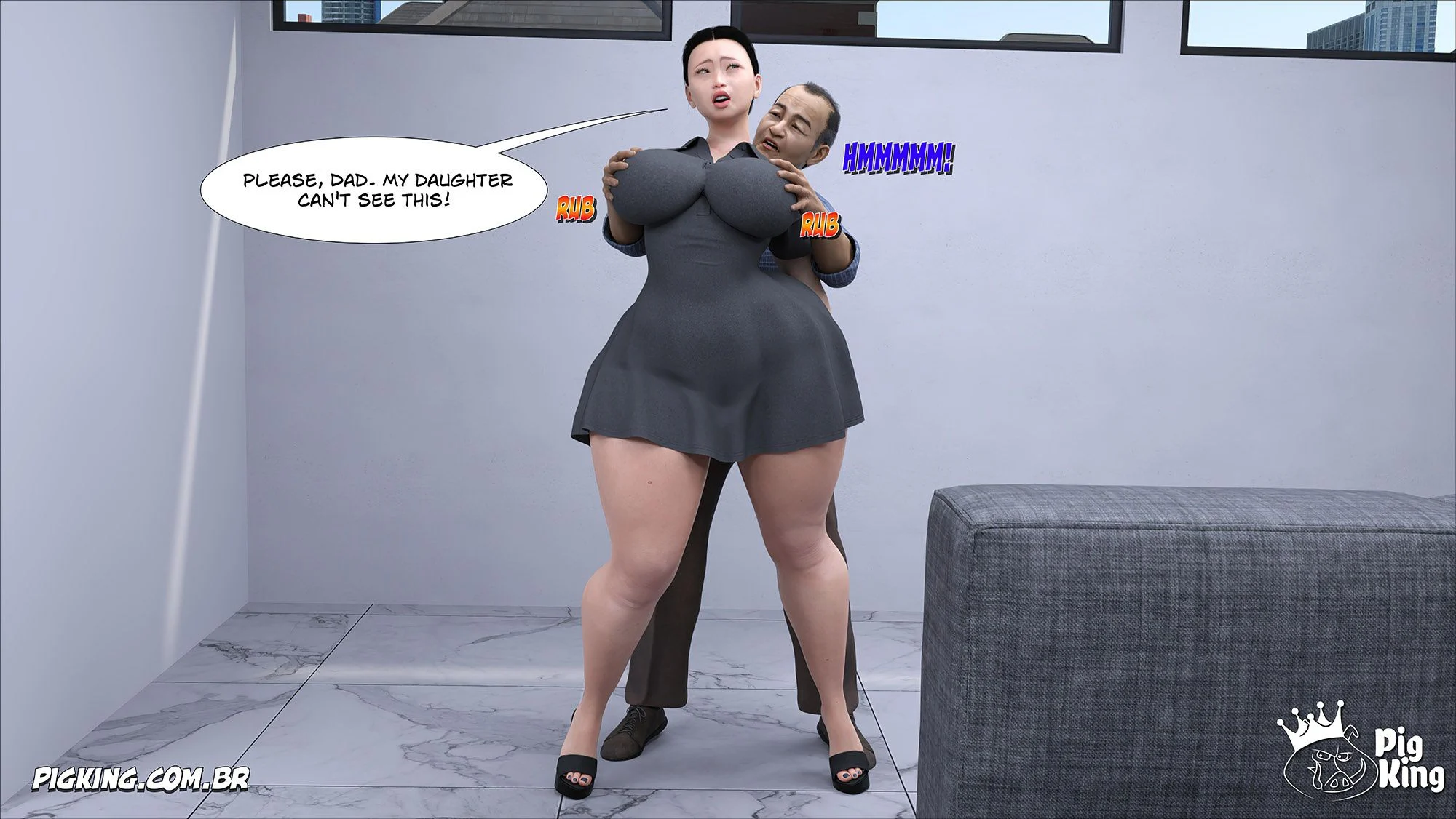 Kobayashi Family [CrazyDad3D] - Chapter 2 — Page 38