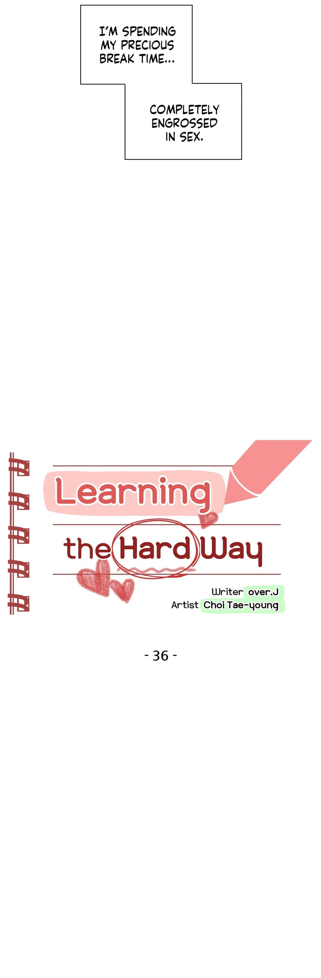 Learning The Hard Way [Choi Taeyoung , over.J] - Chapter 36 — Page 9