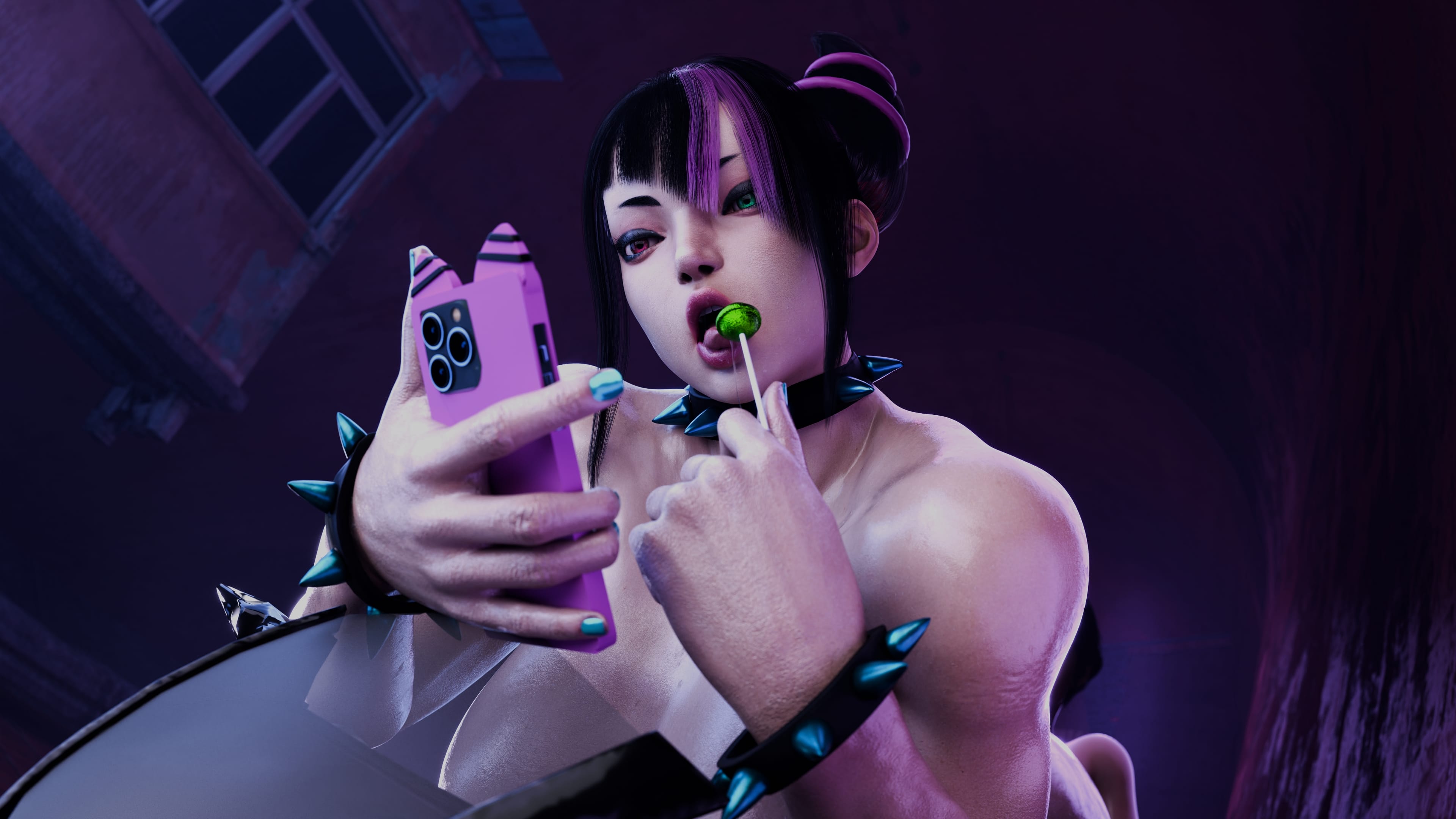 Juri Han - Marked By The Spider (Street Fighter) [PervertMuffinMajima] - Chapter 1.5 — Page 69
