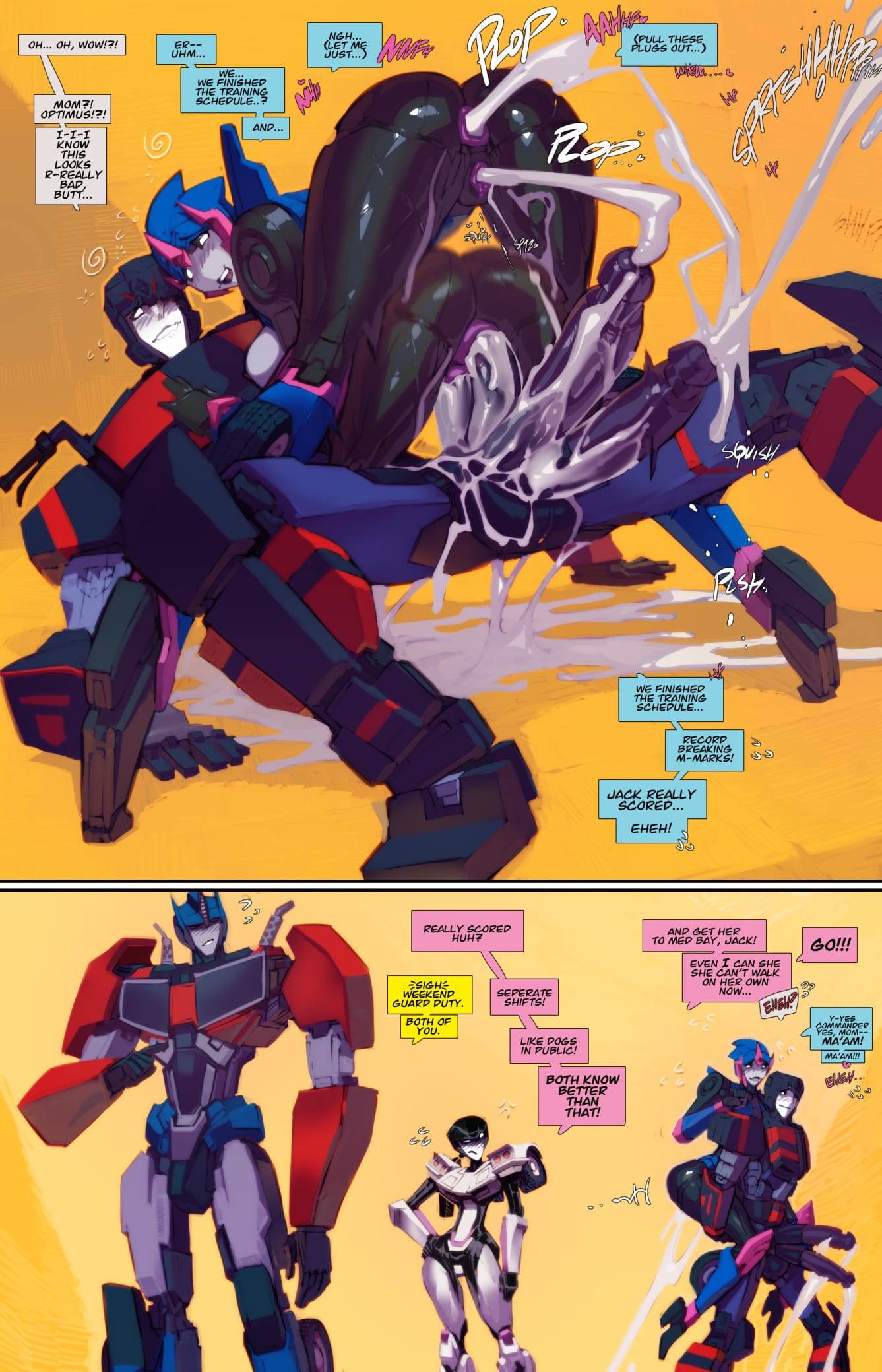 Jack X Arcee: “Autobutt Jack” (Transformer) [Fred Perry] - Chapter 1 — Page 23