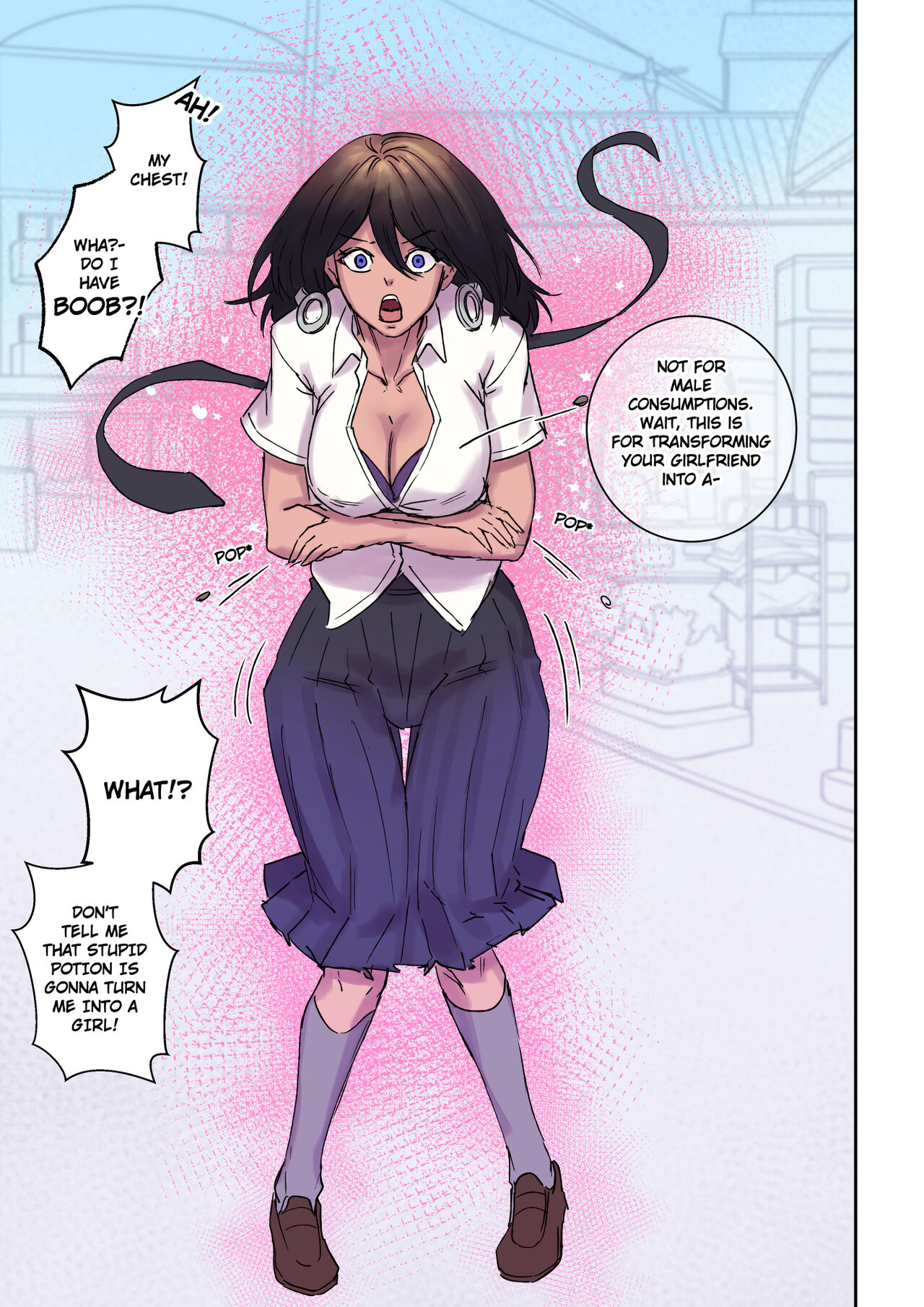 My Shy Best Friend Turned Into A Gal Girl And Wants Me To Fuck Her porn comic - Chapter 1 — Page 5
