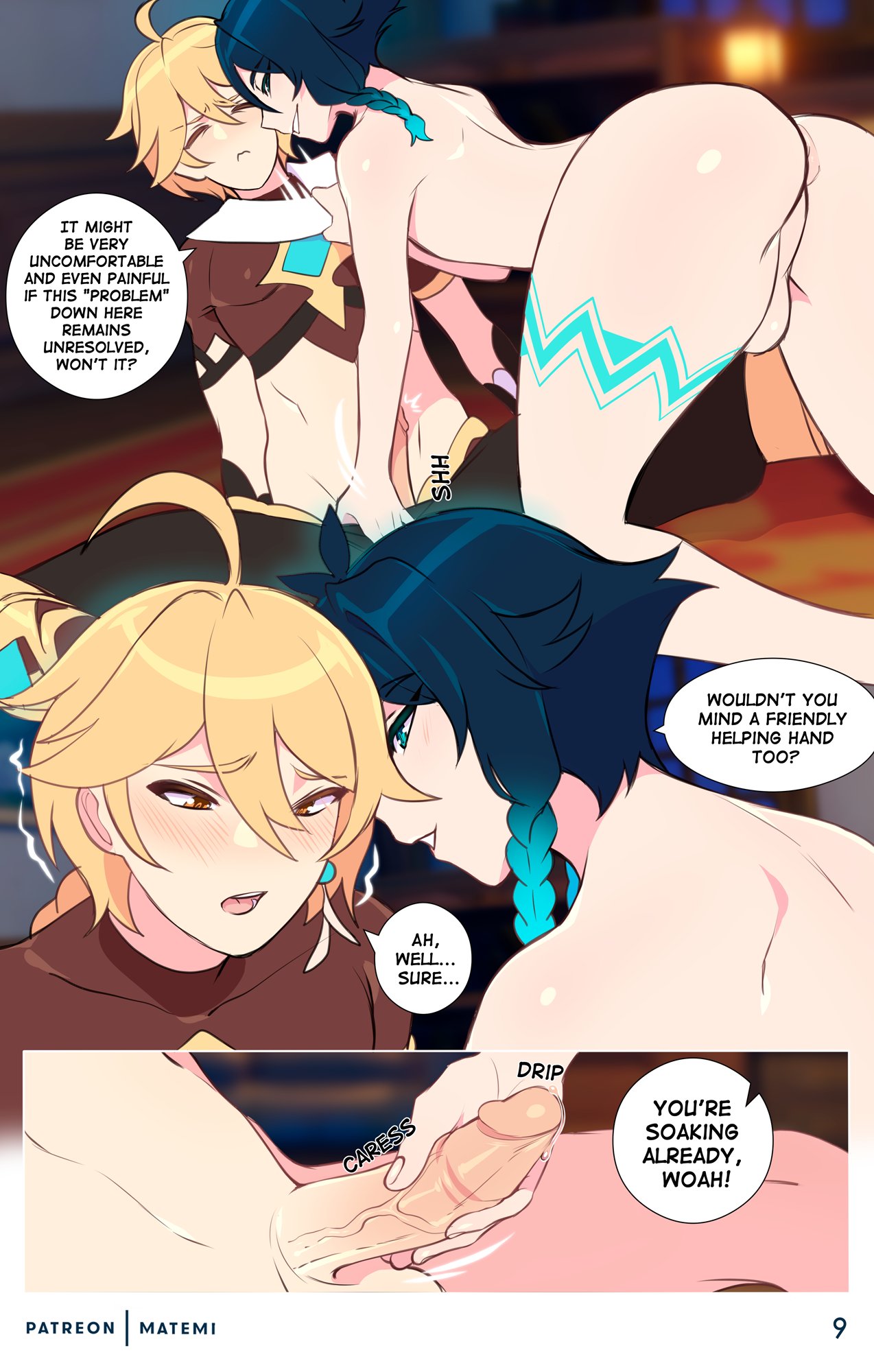 Venti x Aether porn comic - Chapter 1 — Page 9